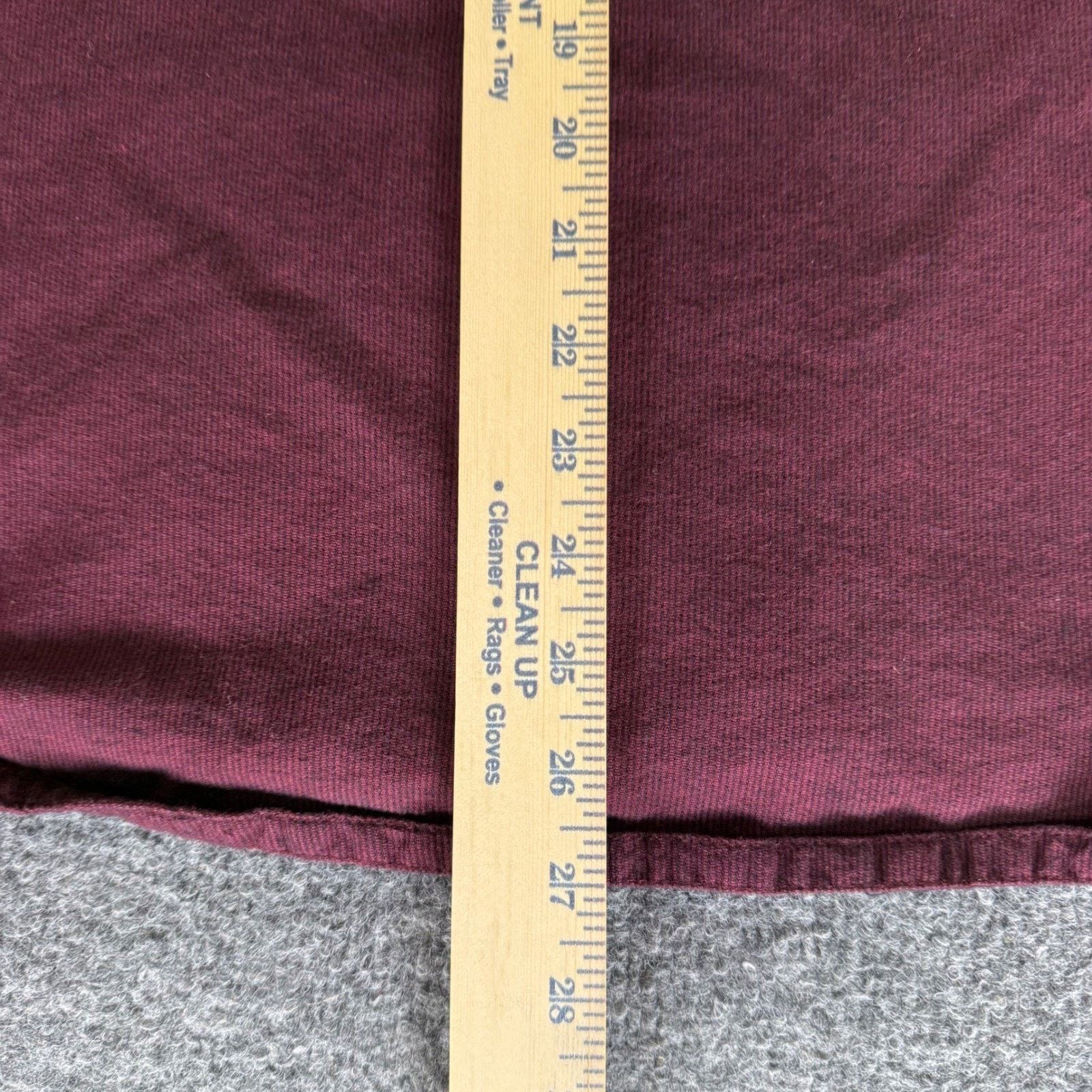 Vans Vans Flannel Hoodie Shirt Mens Small Burgundy Corduroy Size US S / EU 44-46 / 1 - 6 Thumbnail