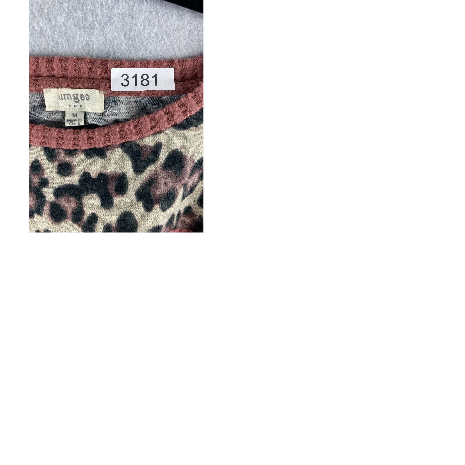Pinko UMGEE Sweater Womens Medium M Pink Leopard Print Pullover Waffle Knit Knit? Size M / US 6-8 / IT 42-44 - 11 Thumbnail