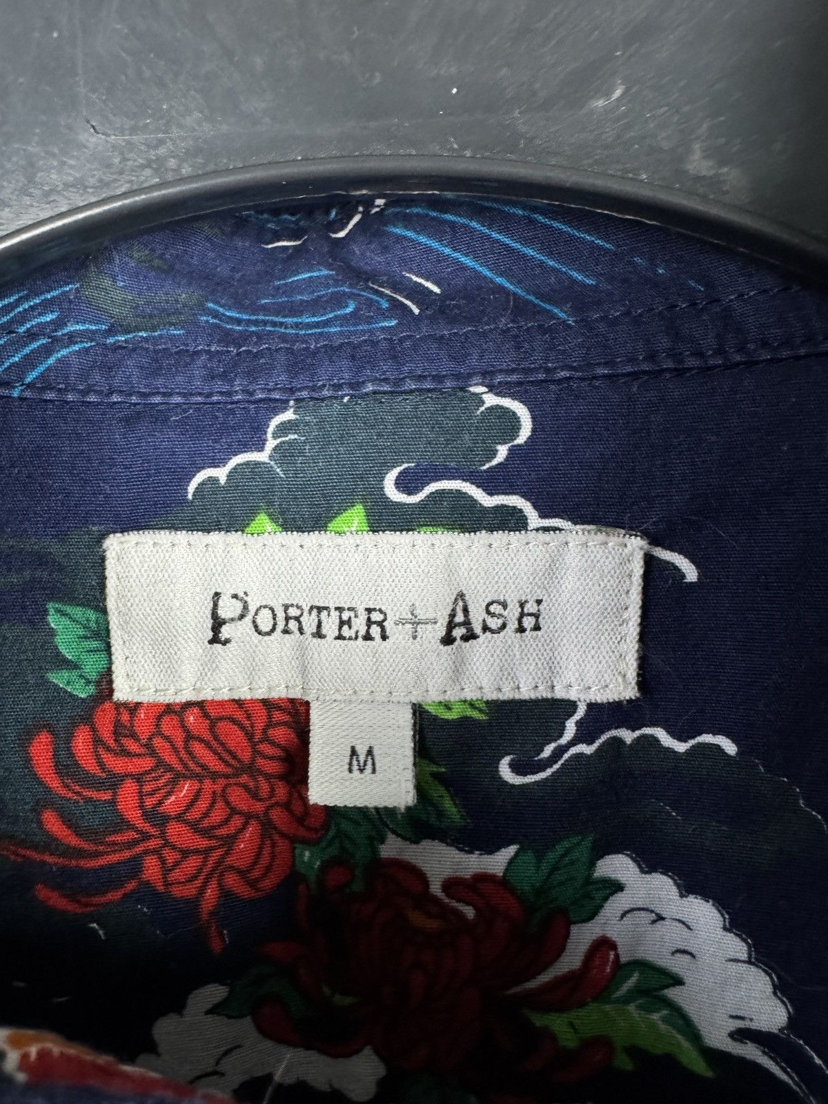 Other Porter + Ash Koi Fish Hawaiian Shirt Short Sleeve Button Up Size US M / EU 48-50 / 2 - 5 Thumbnail