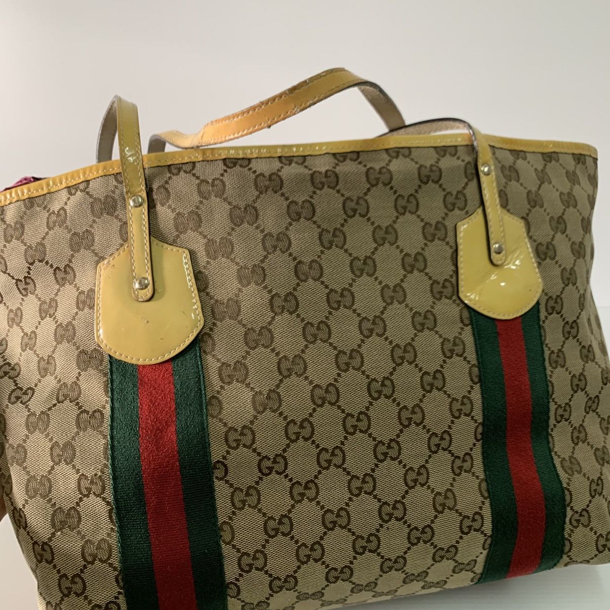 Gucci Gucci Monogram Canvas Tote Bag Size ONE SIZE - 7 Thumbnail