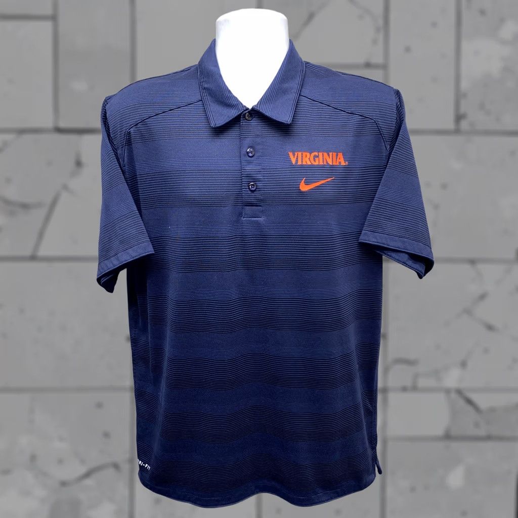 Nike Nike Dri-Fit VIRGINIA Polo Shirt Blue L Men Regular Short Sleeve Polyester Golf Shirt Size US L / EU 52-54 / 3 - 1 Thumbnail