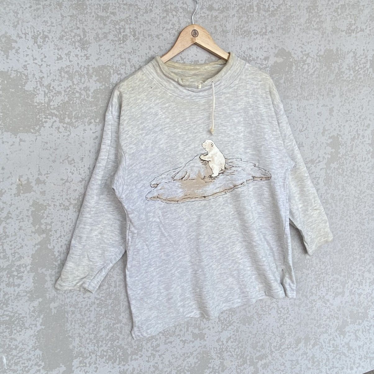 Other Vintage Big Bear Printed Crewneck Sweatshirt Light Gray Sz M Size M / US 6-8 / IT 42-44 - 3 Thumbnail