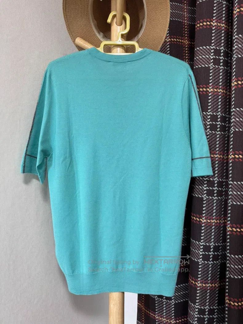 Hermes Hermes Cashmere short-sleeve unisex 80% Cashmere+20% Silk Size US S / EU 44-46 / 1 - 2 Thumbnail