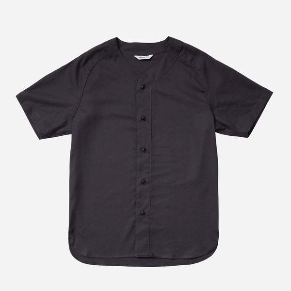 3sixteen SS21 Smoke Grey Tencel Baseball Shirt