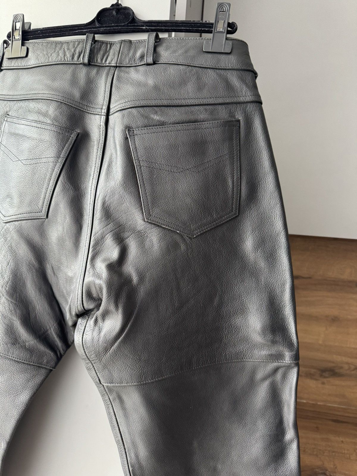 Japanese Brand Vintage Leather Motorcycle Biker Pants Size US 36 / EU 52 - 10 Thumbnail