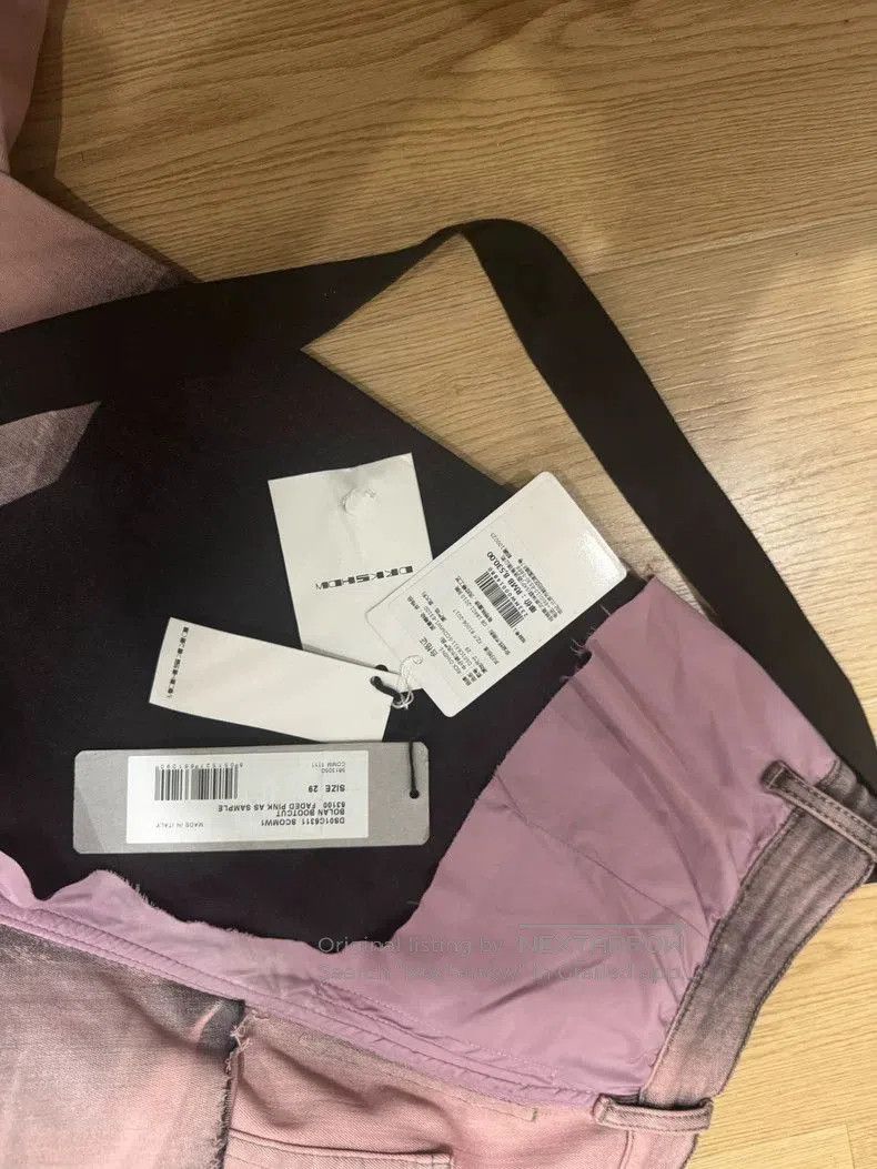 Rick Owens Rick Owens Pink stitching micro horn brushed wax jeans. Size US 32 / EU 48 - 4 Thumbnail