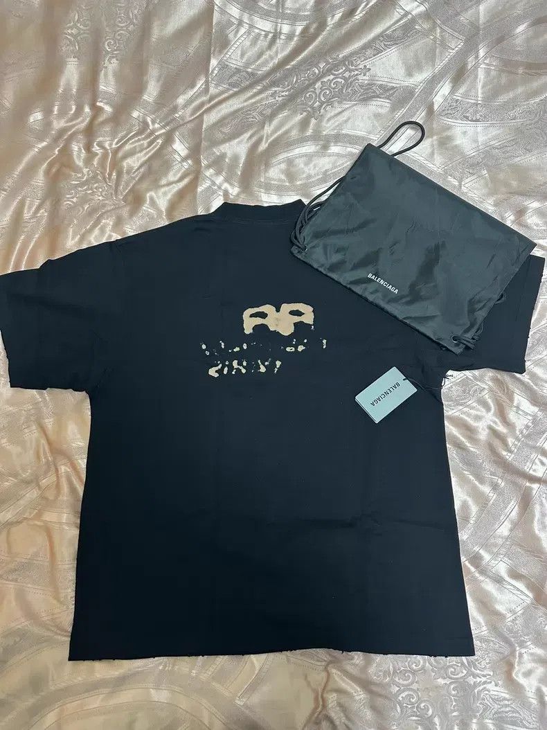 Balenciaga Balenciaga Classic Rendered Splatter Short Sleeve Size US M / EU 48-50 / 2 - 2 Thumbnail