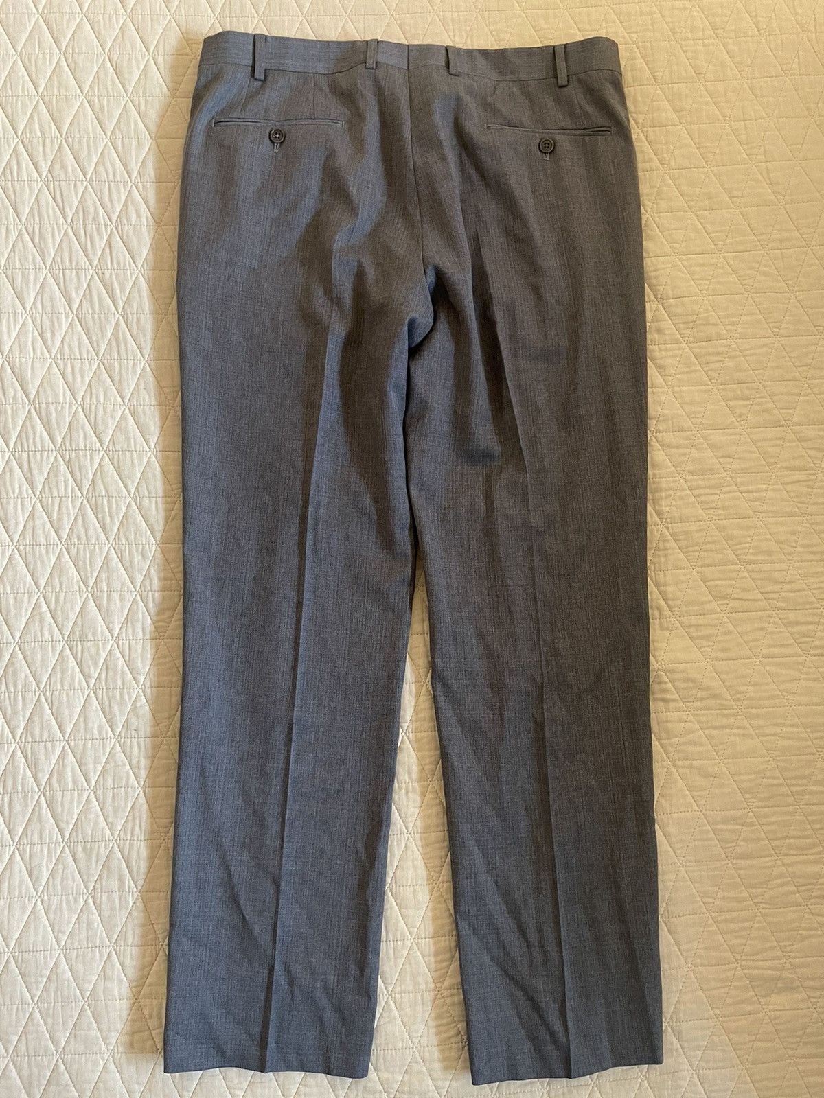 Armani Collezioni Flat Front Button Tab Wool Trouser Size US 34 / EU 50 - 8 Thumbnail