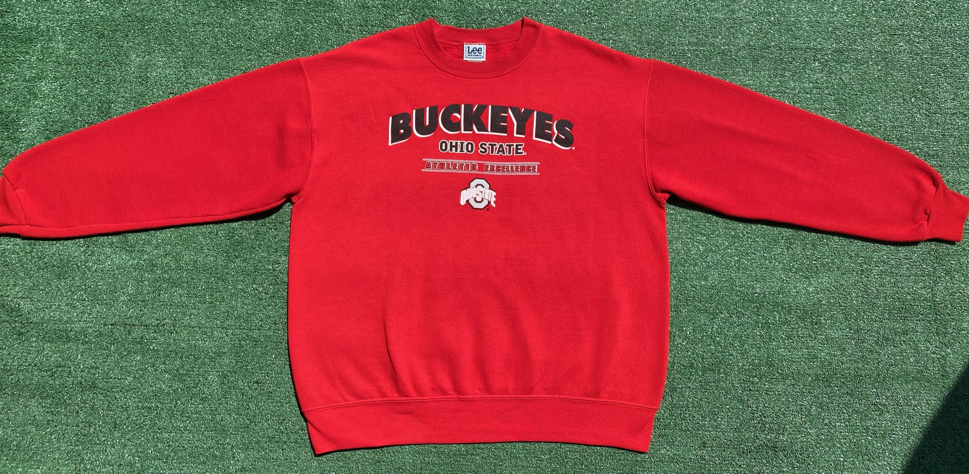 Lee 90’s Lee Sports Ohio State Buckeyes Red Sweatshirt Men’s XL Size US XL / EU 56 / 4 - 2 Thumbnail
