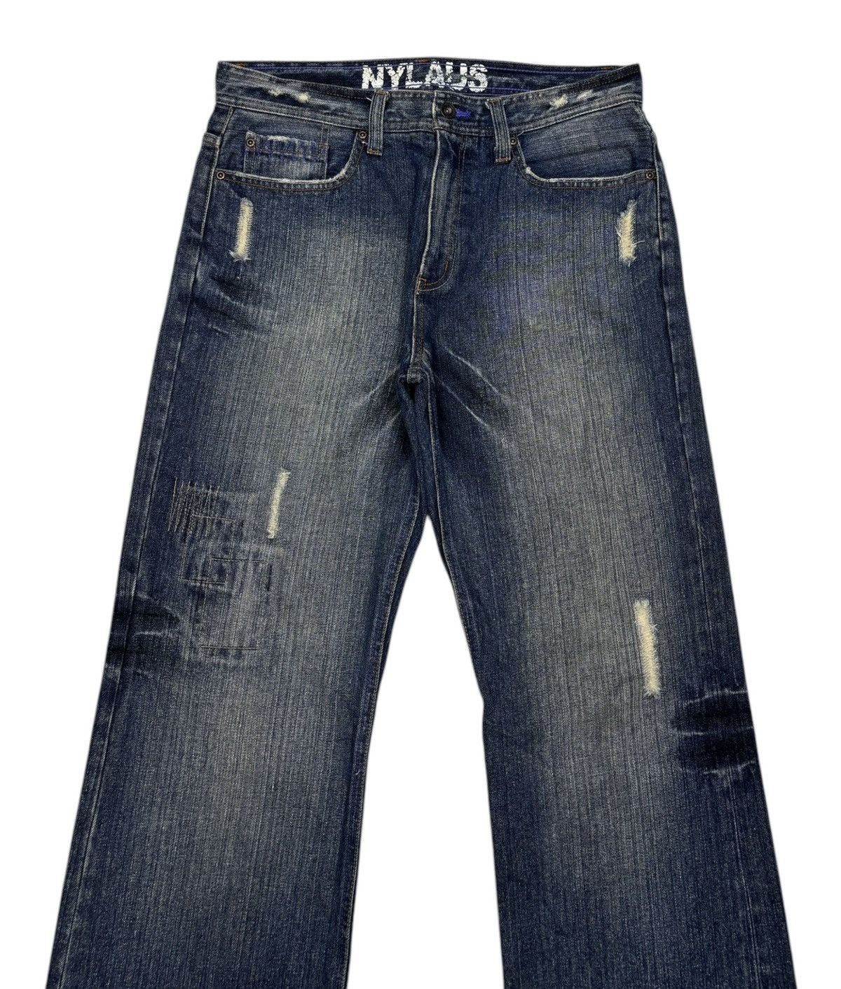Hysteric Glamour 💥RARE💥BAGGY FLARED JEANS NYLAUS JAPANESE FLARE DENIM JEANS Size US 34 / EU 50 - 4 Thumbnail