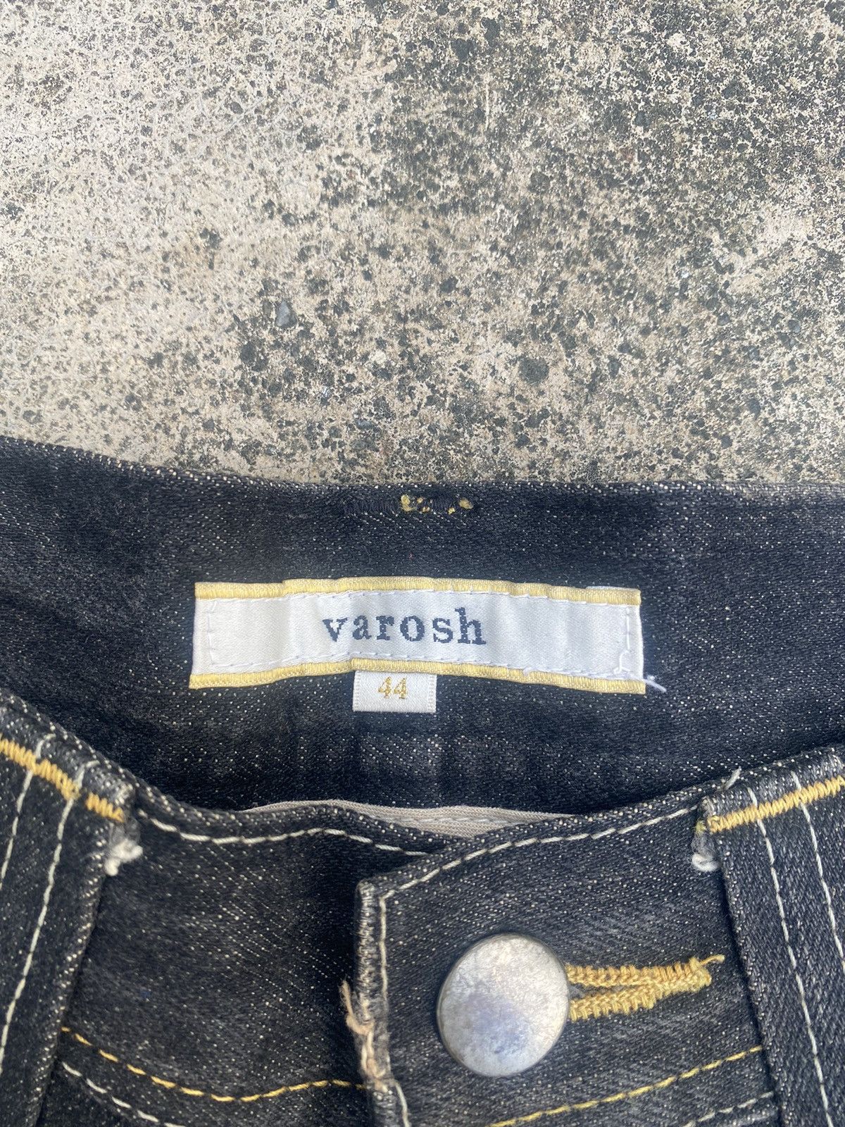 If Six Was Nine × Japanese Brand Flare Jeans Varosh Honeycomb Mud Painted Bootcut Size US 32 / EU 48 - 12 Thumbnail