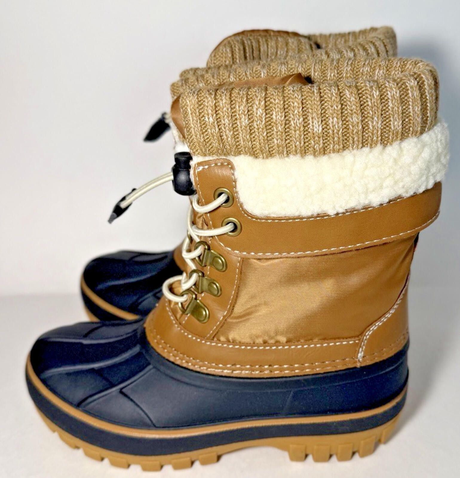 Other DREAM PAIRS Insulated Waterproof Snow Boots Tan A1BNNEET Size US 13 / EU 46 - 4 Thumbnail