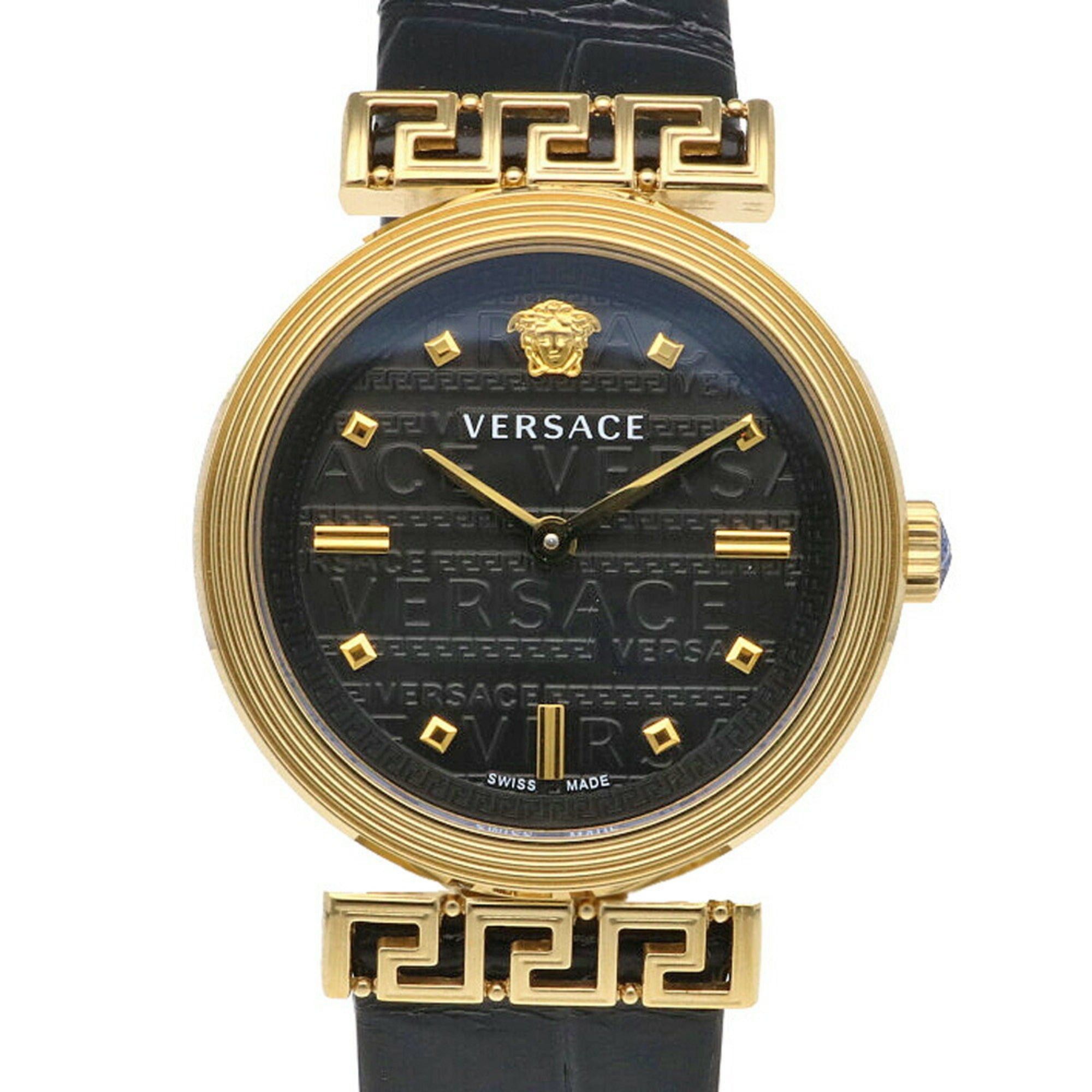 image of Versace Watch Gp Quartz Men's in Black