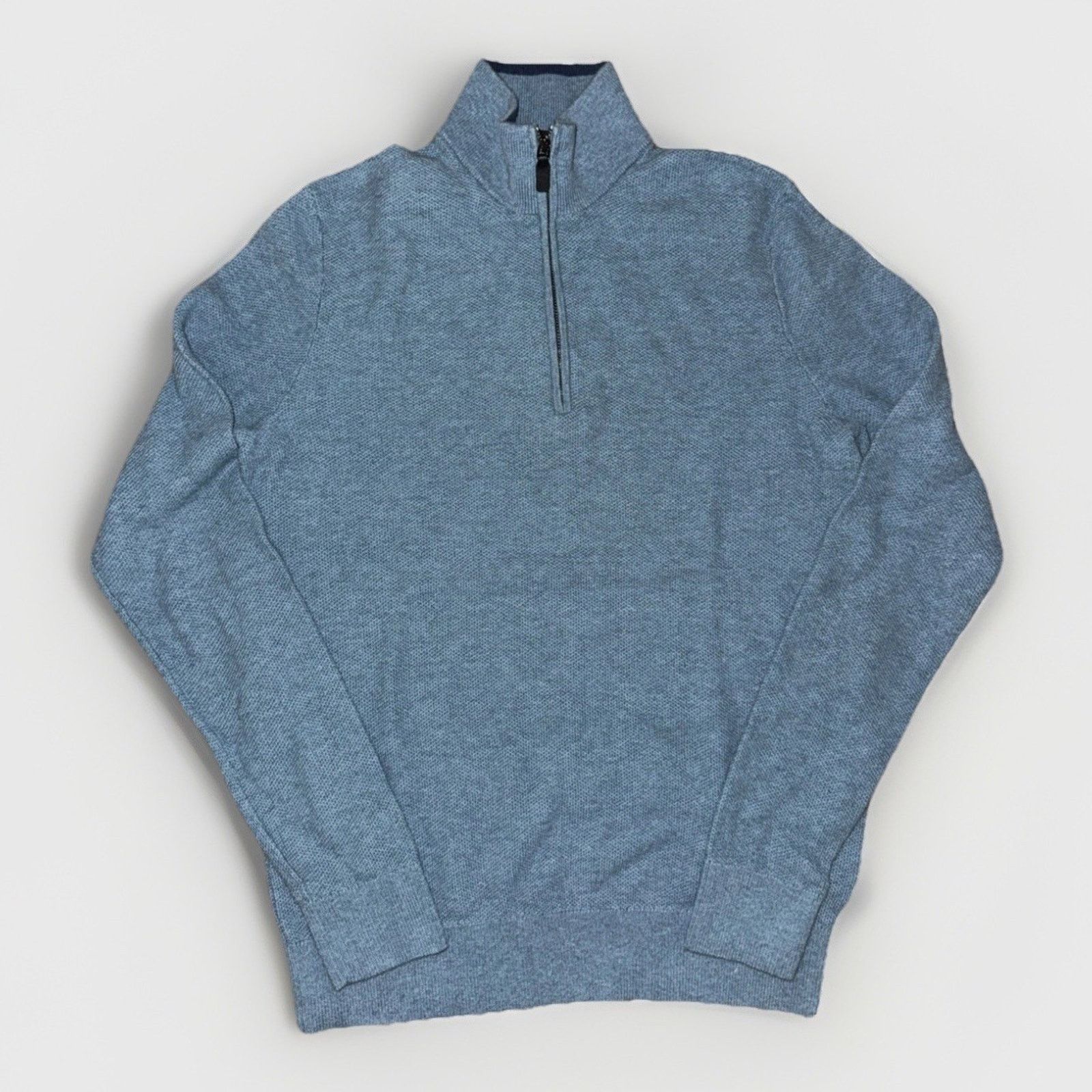 Michael Kors Michael Kors Quarter Zip Knit Sweater Blue Small 20x24 Size US S / EU 44-46 / 1 - 1 Thumbnail