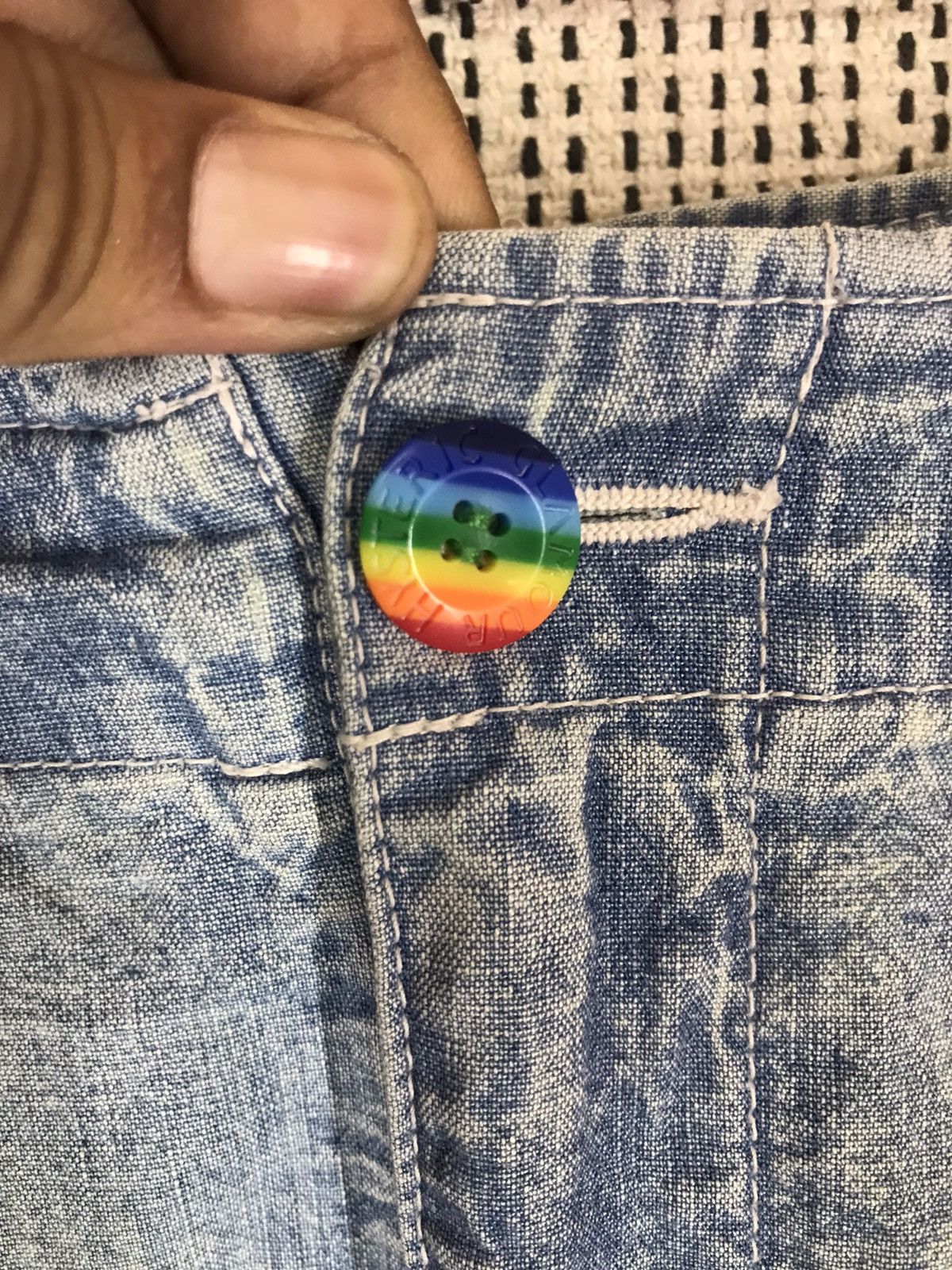 Hysteric Glamour 🔥HYSTERIC GLAMOUR🔥 MAXI SKIRT STAR RAINBOW DESIGN Size 29" - 8 Thumbnail