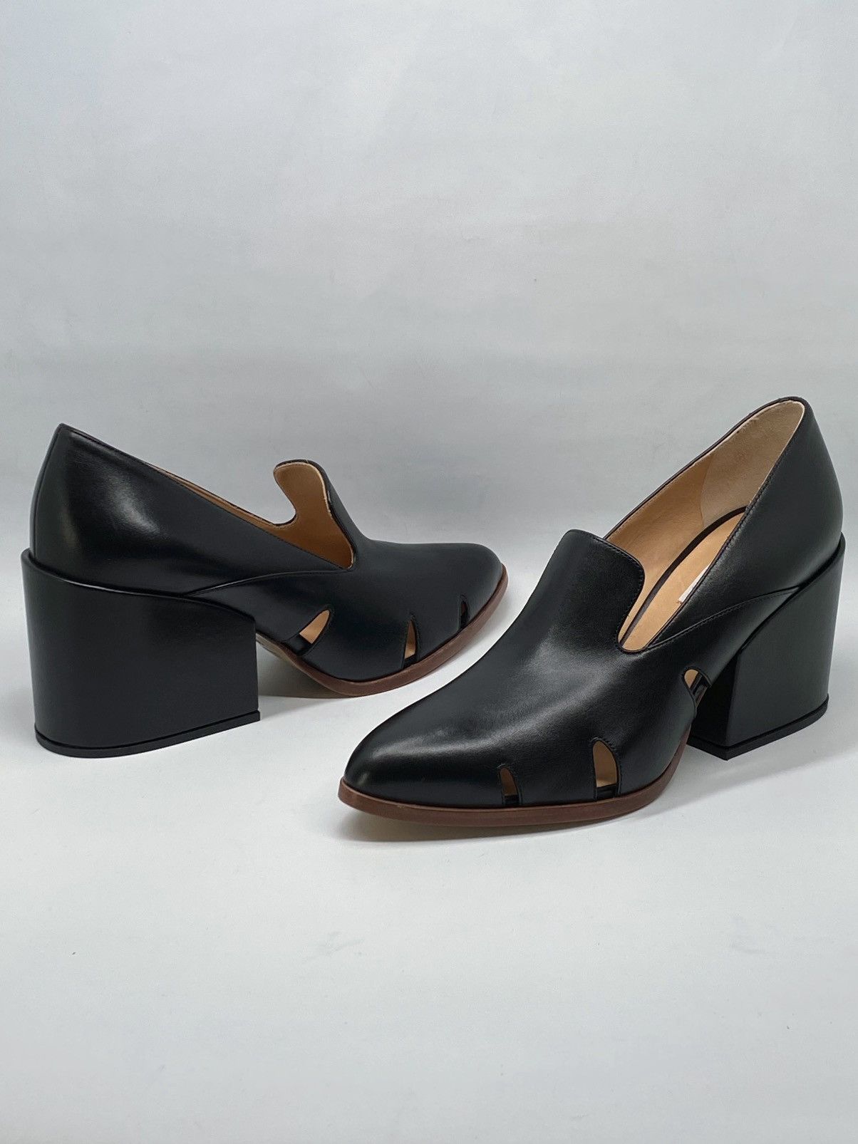 Gabriela Hearst Gabriela Hearst Eliza 80MM Leather Loafers size 39.5 Size US 9.5 / IT 39.5 - 7 Thumbnail