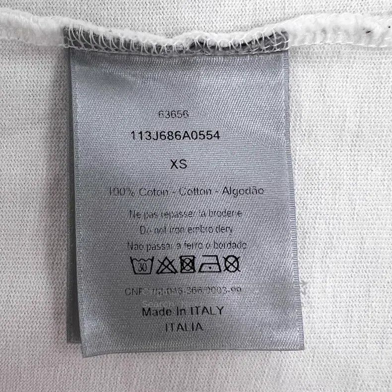Dior Dior White floral letter embroidery cotton round-neck shor Size US XS / EU 42 / 0 - 9 Thumbnail
