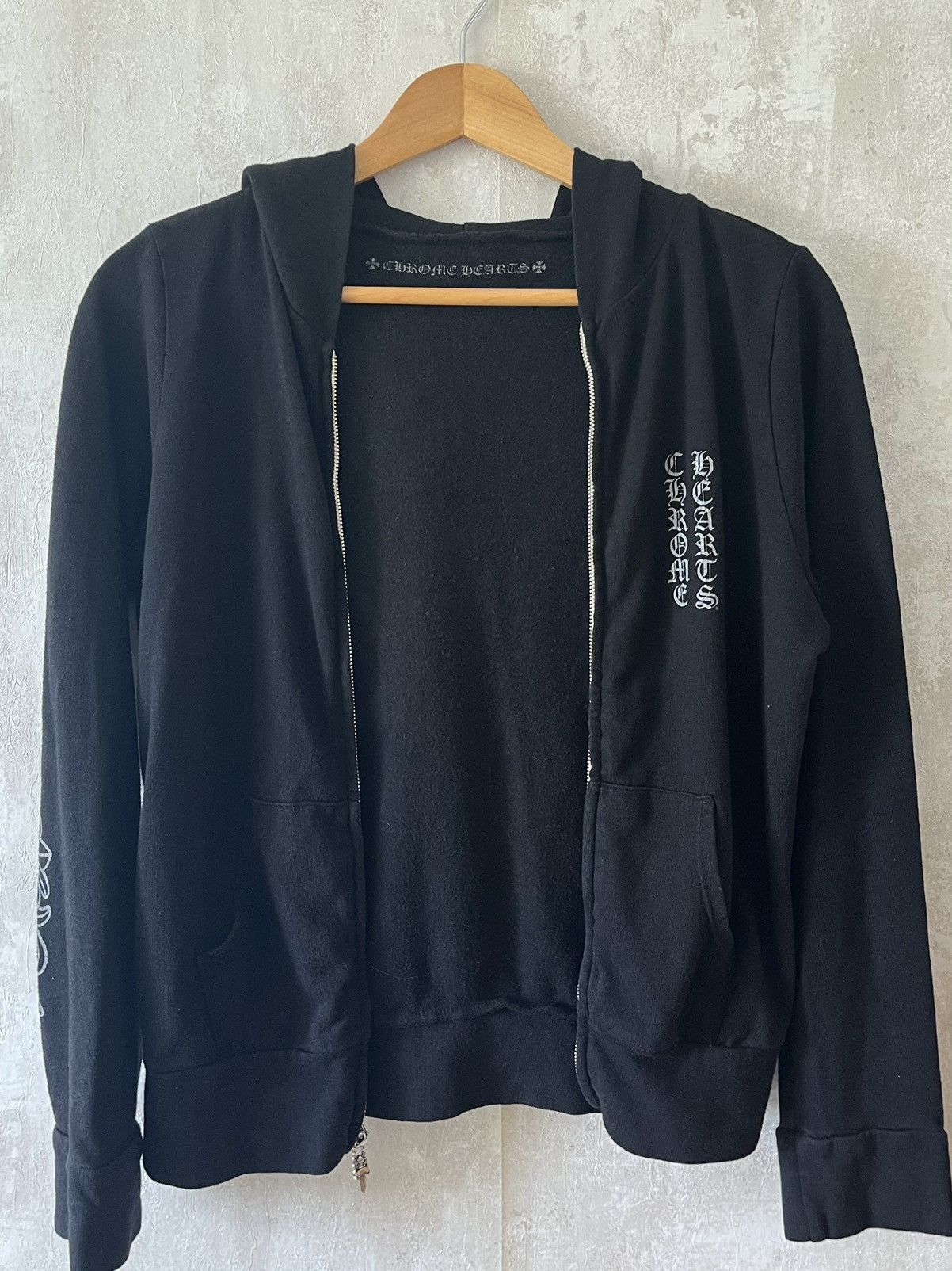 Chrome Hearts Vintage Chrome Hearts Floral Cross Horseshoe Zip-up Hoodie Size XS / US 0-2 / IT 36-38 - 5 Thumbnail