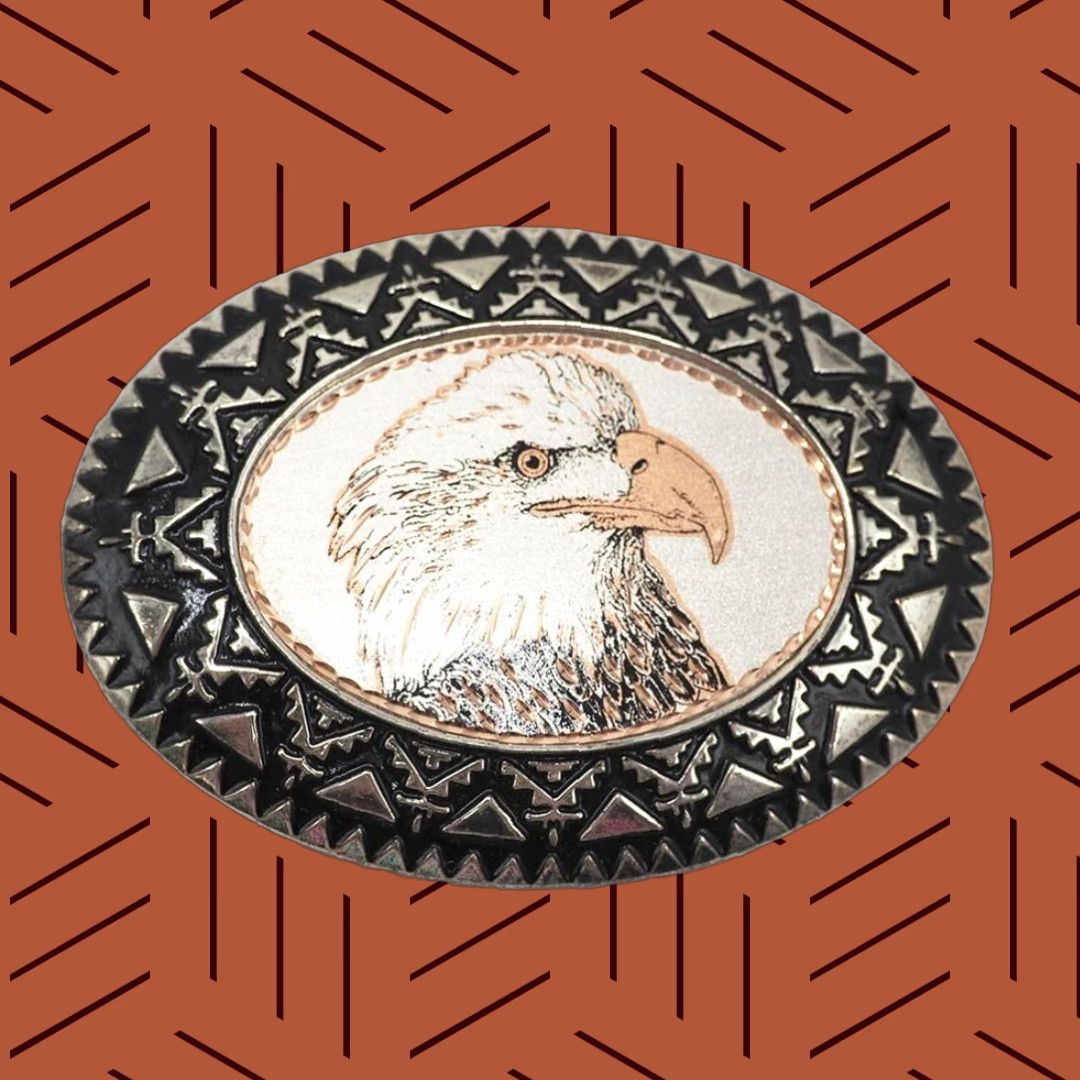 Vintage VINTAGE Belt Buckle Eagle Theme Size ONE SIZE - 1 Thumbnail