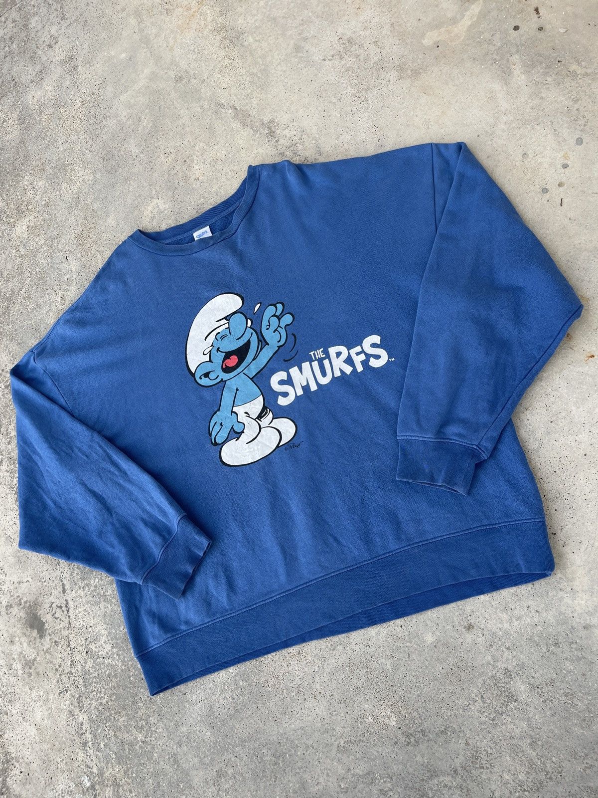 Japanese Brand × Vintage The Smurfs Vintage Comics Made in Japan Sweatshirt Size US XL / EU 56 / 4 - 5 Thumbnail