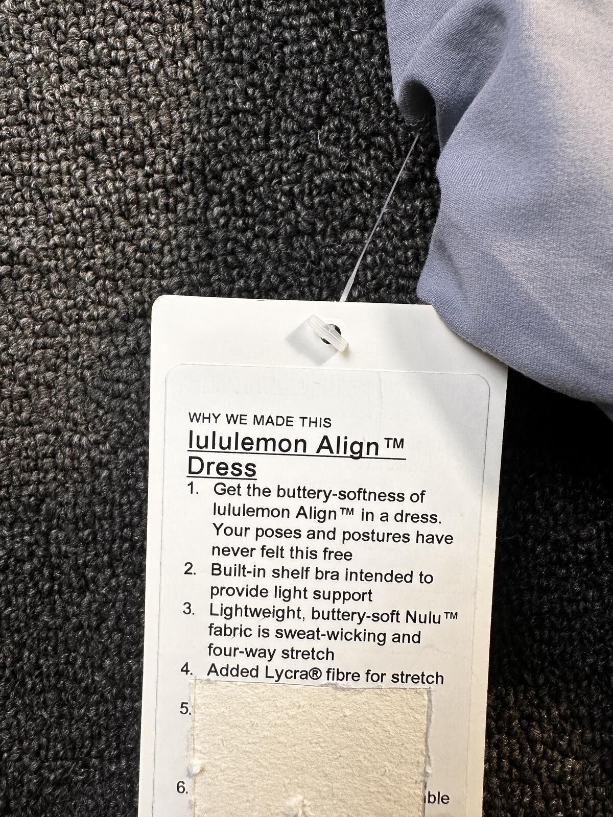 Lululemon Lululemon Align Dress Light Blue Size 14 NWT Size 36" / US 14 / IT 50 - 6 Thumbnail