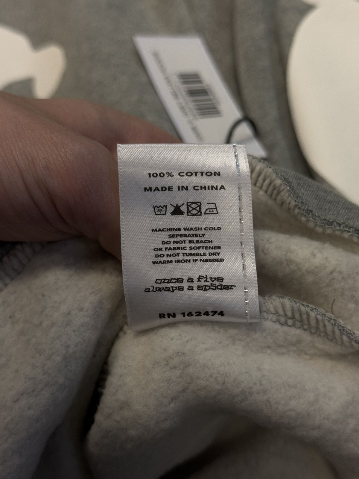 Sp5der Sp5der Worldwide Grey Beluga Hoodie Size L (NEW) Size US L / EU 52-54 / 3 - 8 Thumbnail