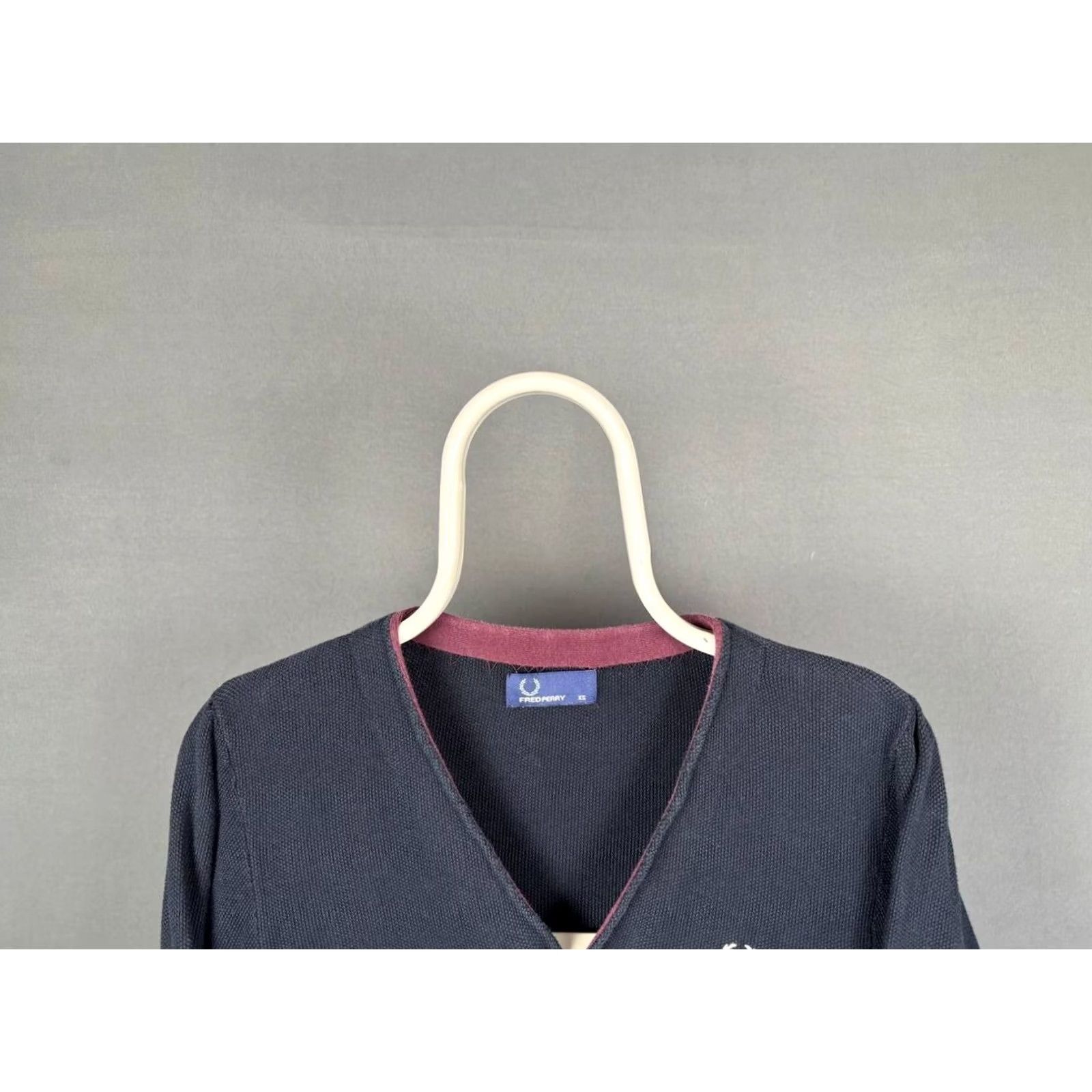 Fred Perry Fred Perry Mens Cardigan Sweater XS Blue Cotton Long Sleeve V-Neck Button Size US XS / EU 42 / 0 - 7 Thumbnail