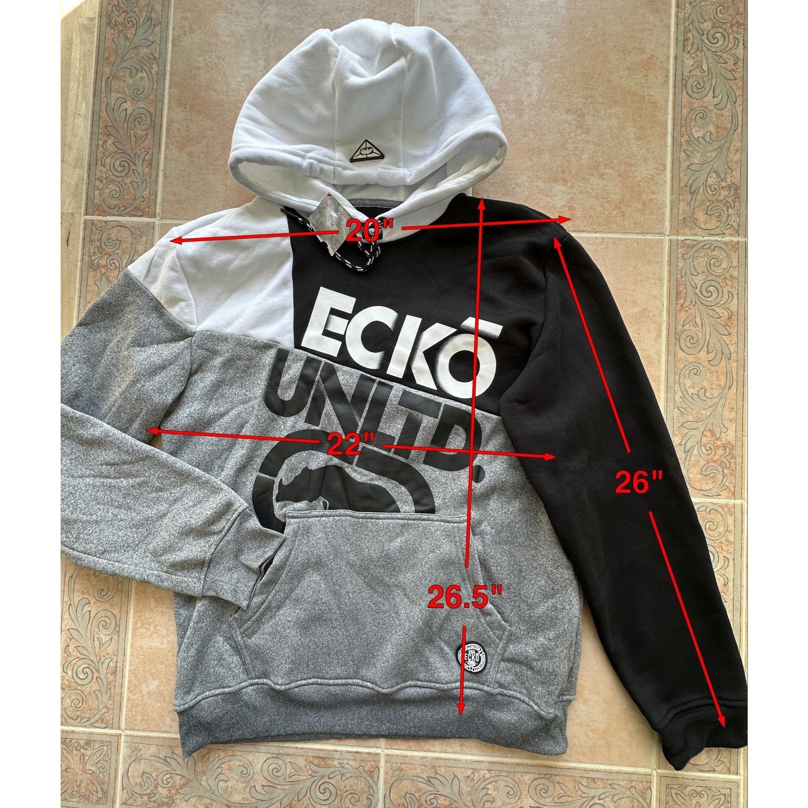 Ecko Unltd. New With Defects! ecko unltd Men M Hoodie Charcoal Heather Size US M / EU 48-50 / 2 - 2 Thumbnail