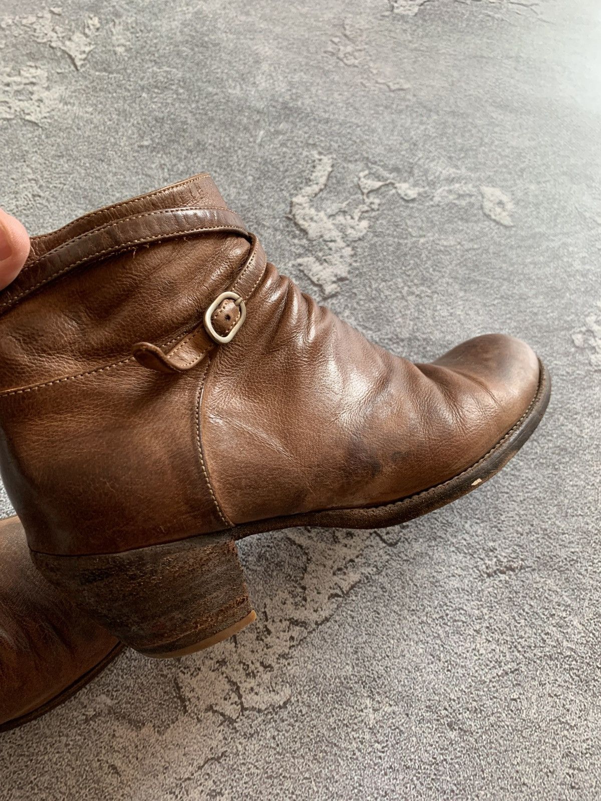 Leather × Officine Creative Officine Creative Brown Leather Avant Garde Boots size 40 Size US 10 / IT 40 - 8 Thumbnail