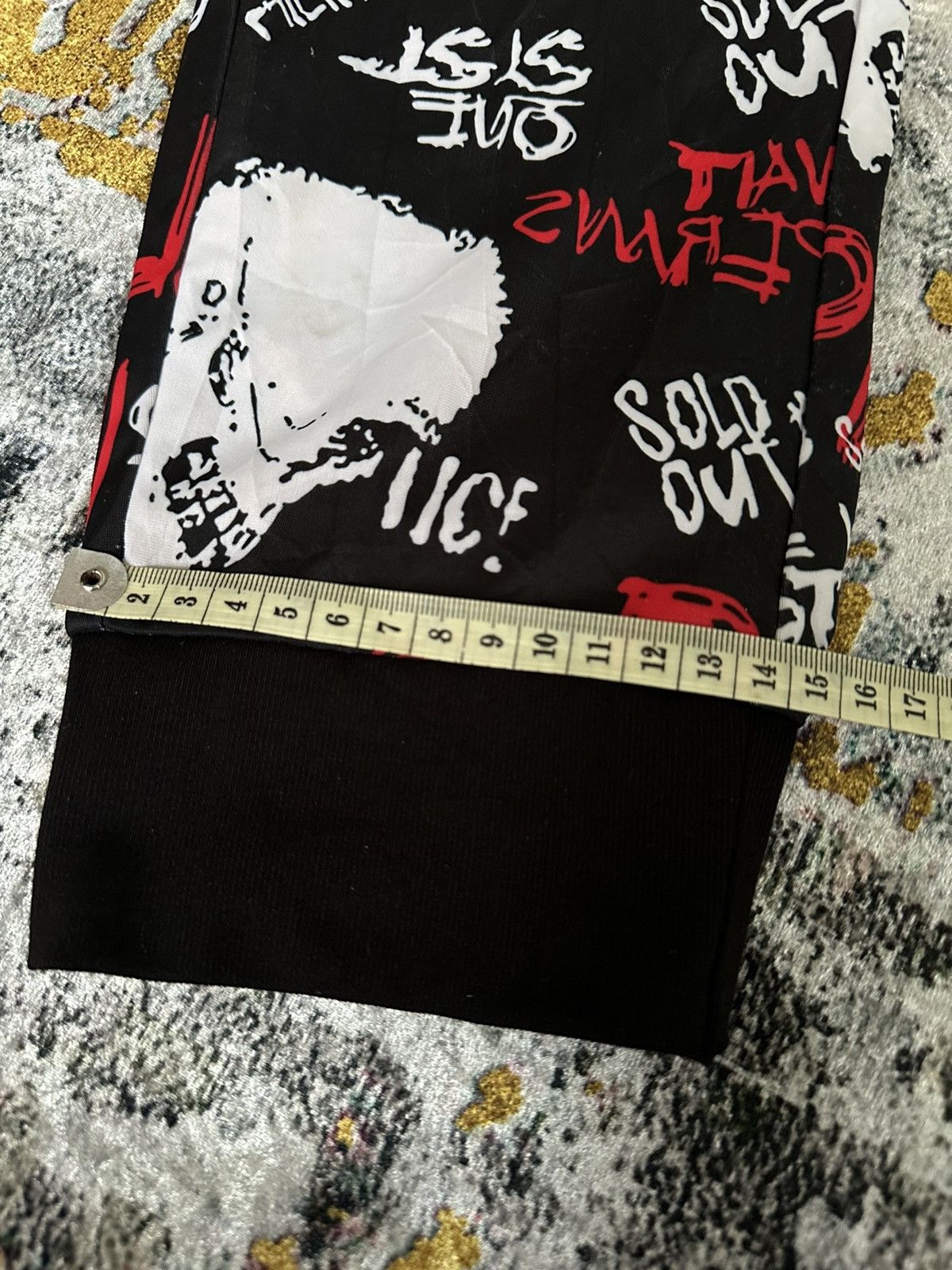 14th Addiction CRAZY FASHION SKULL LIKE MADPUNKS PANTS IF6WAS9 PUNK STYLE Size US 33 - 11 Thumbnail