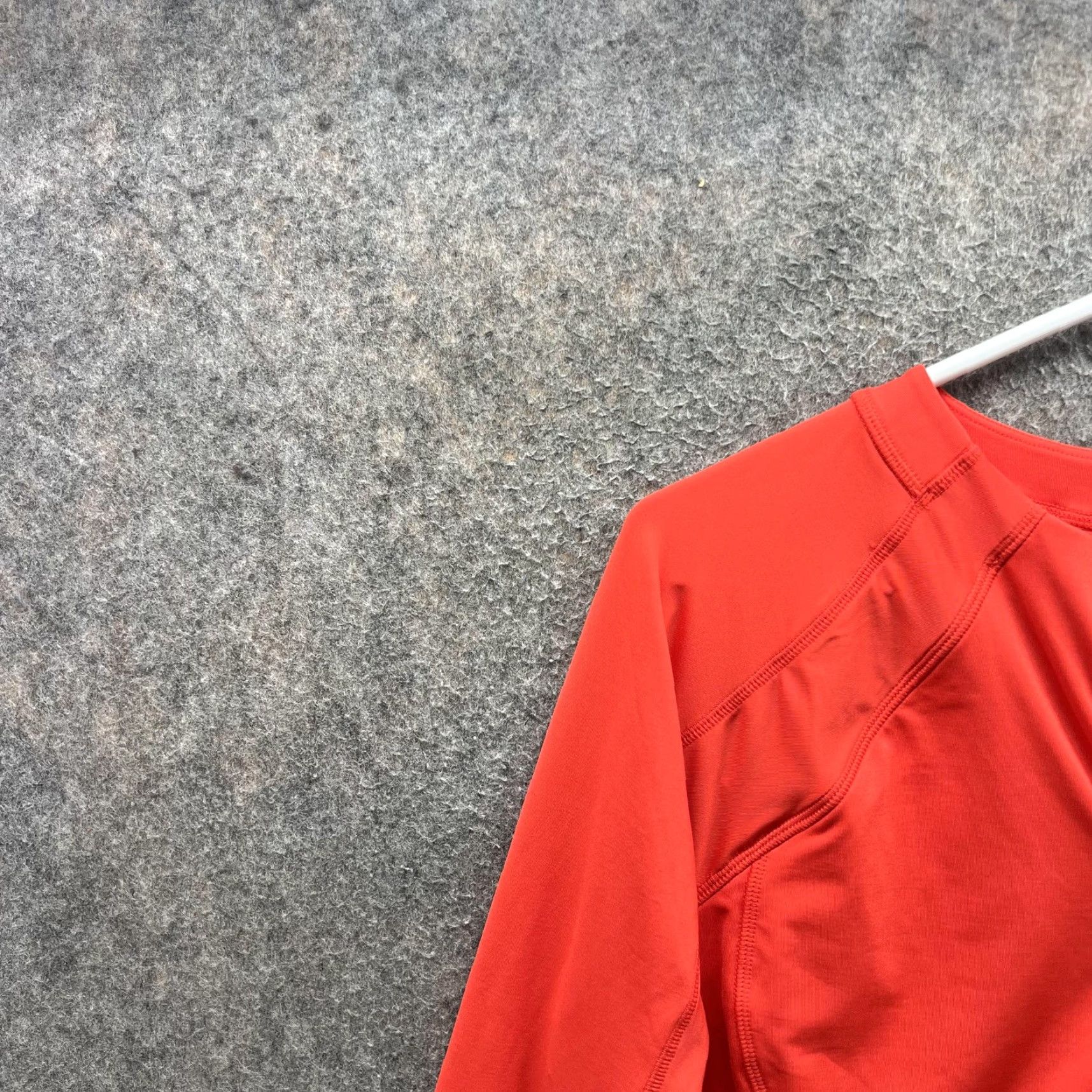 Athleta Athleta One Piece Swimsuit Womens L Orange Long Sleeve Zip Front Rashguard Shirt Swim Size L / US 10 / IT 46 - 6 Thumbnail