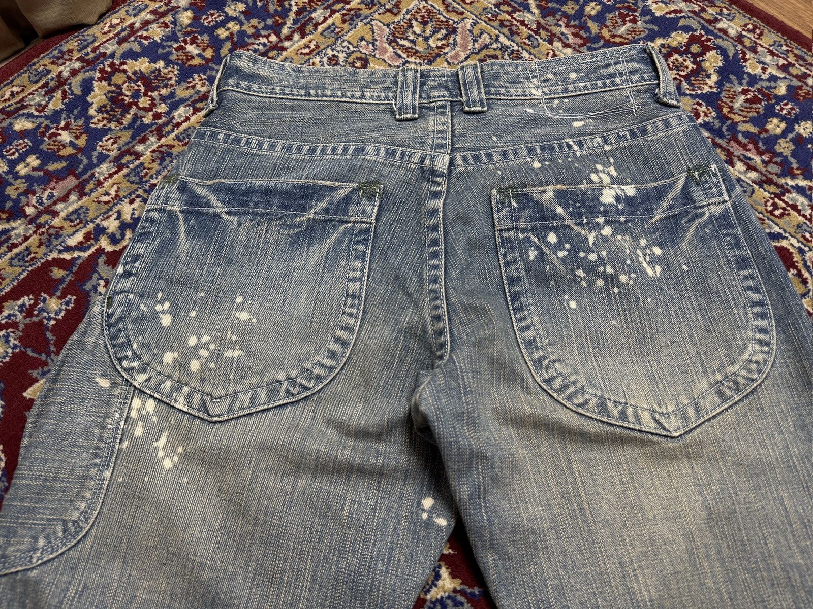 Vintage Vintage GL Heart Distressed Faded Japanese Jeans Denim y2k Size US 31 - 4 Thumbnail