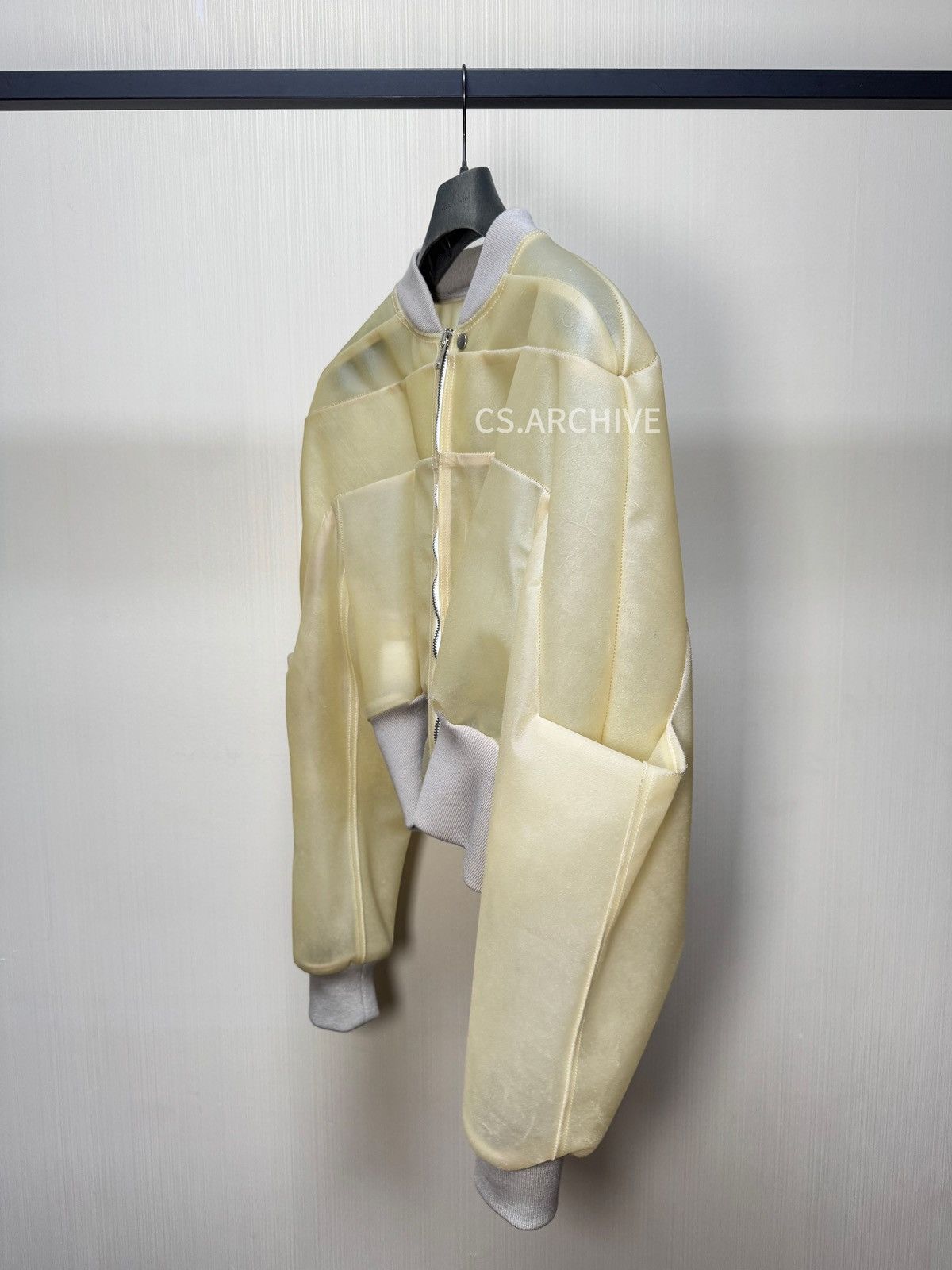 Rick Owens Rick owens SS23 edfu Girdered Leather Bomber Jacket Size US M / EU 48-50 / 2 - 2 Thumbnail
