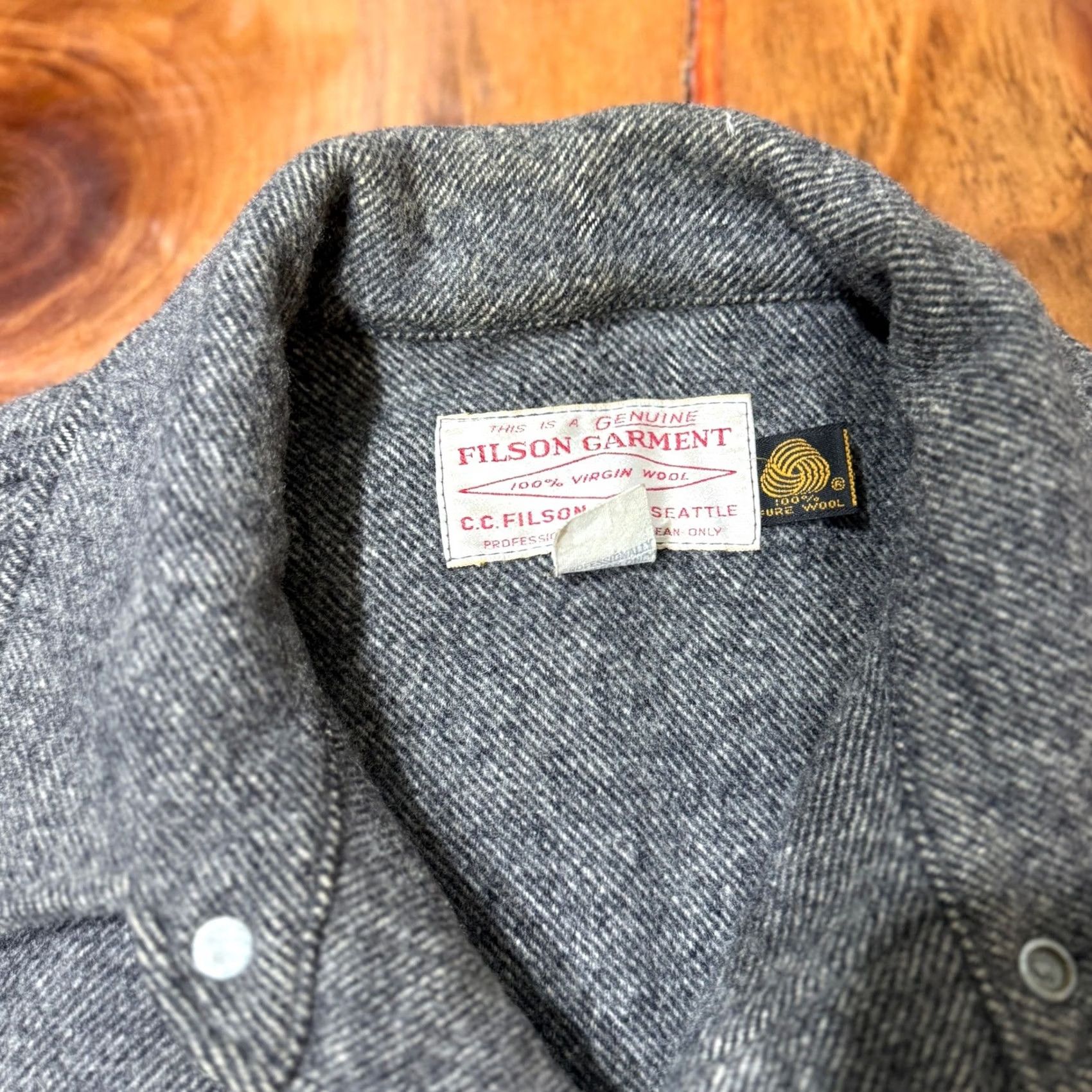 Filson VINTAGE Filson Mackinaw Jacket Mens XL Wool Snap Hunting Coat 95 Herringbone Size US XL / EU 56 / 4 - 4 Thumbnail