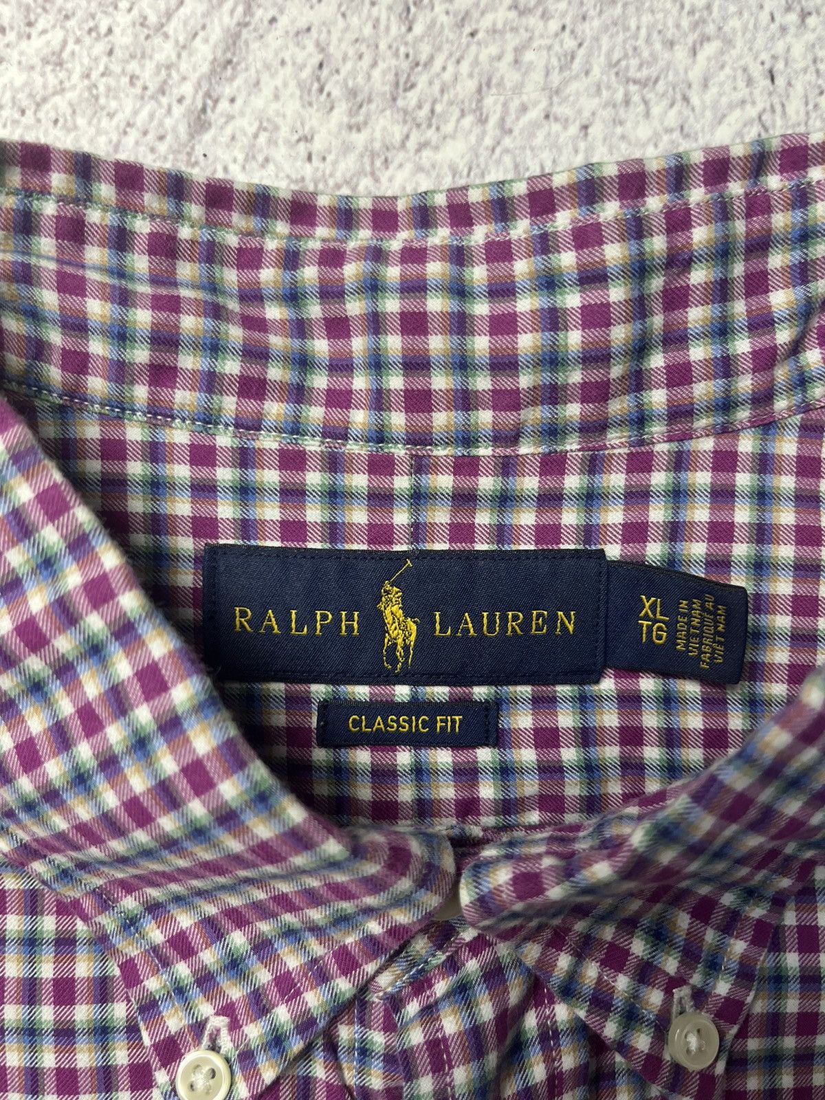 Flannel Men's Vintage RALPH LAUREN Rare Striped Flannel Plaid Shirt Size US XL / EU 56 / 4 - 8 Thumbnail