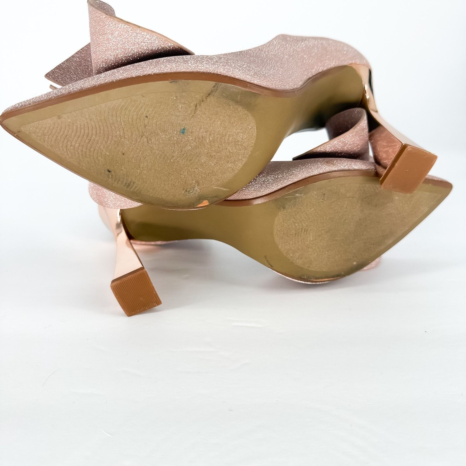 Betsey Johnson Betsey Johnson Nobble Metallic Pumps Champagne Bow Heels Wom Size US 8.5 / IT 38.5 - 6 Thumbnail