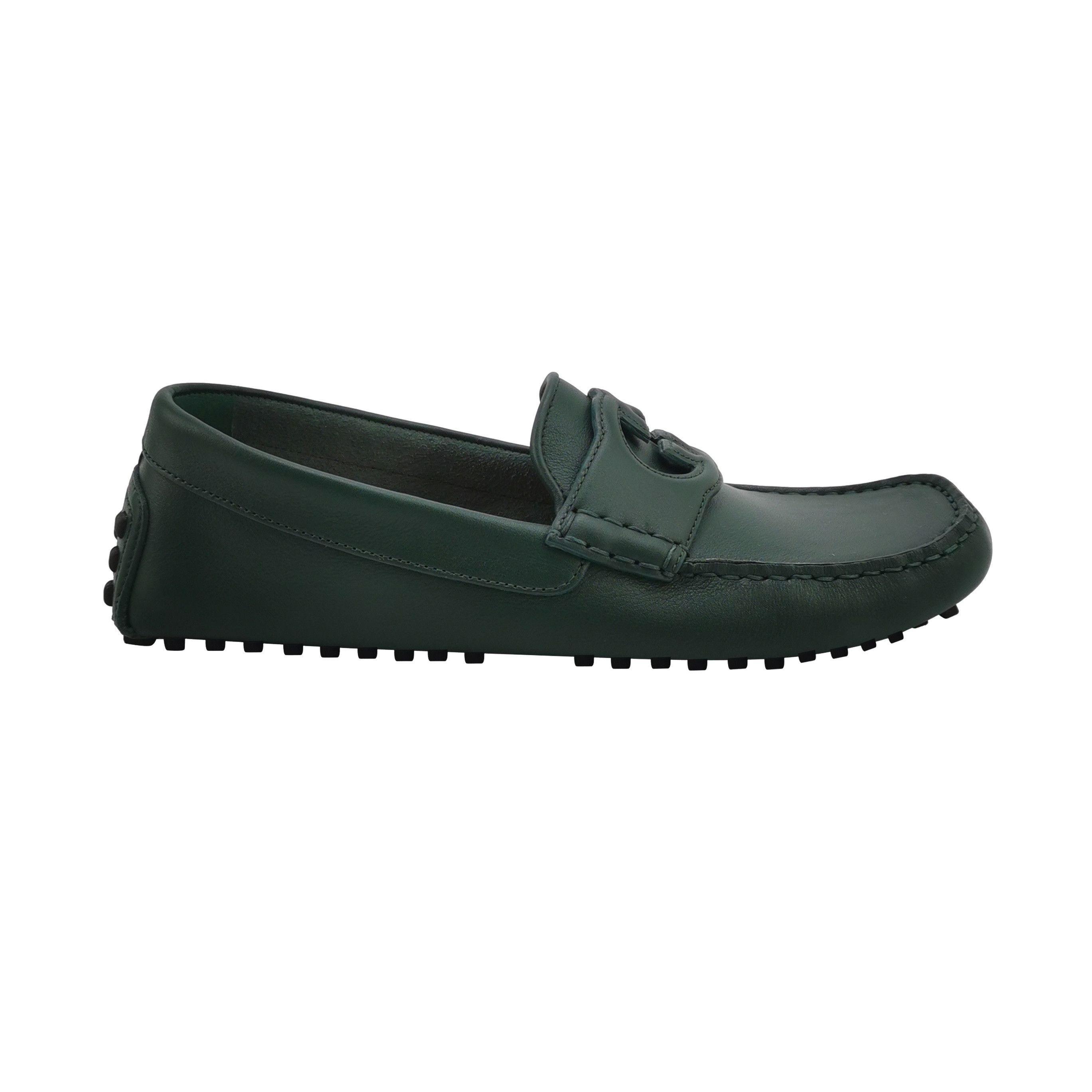 Gucci Gucci Interlocking G Leather Driving Shoes 39 Size US 6 / EU 39 - 1 Thumbnail