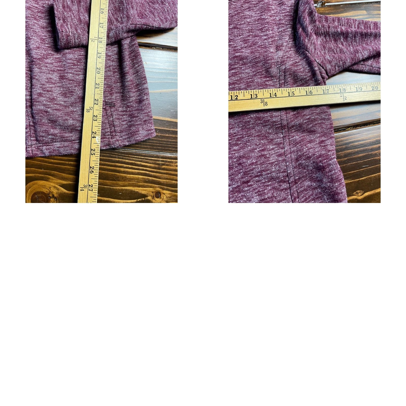 Vintage G.H. BASS & CO. Sweater Womens Medium Burgundy Asymmetric Zip Long Sleeve Knit Lounge Casual Full Zip Ladies Size M / US 6-8 / IT 42-44 - 8 Thumbnail