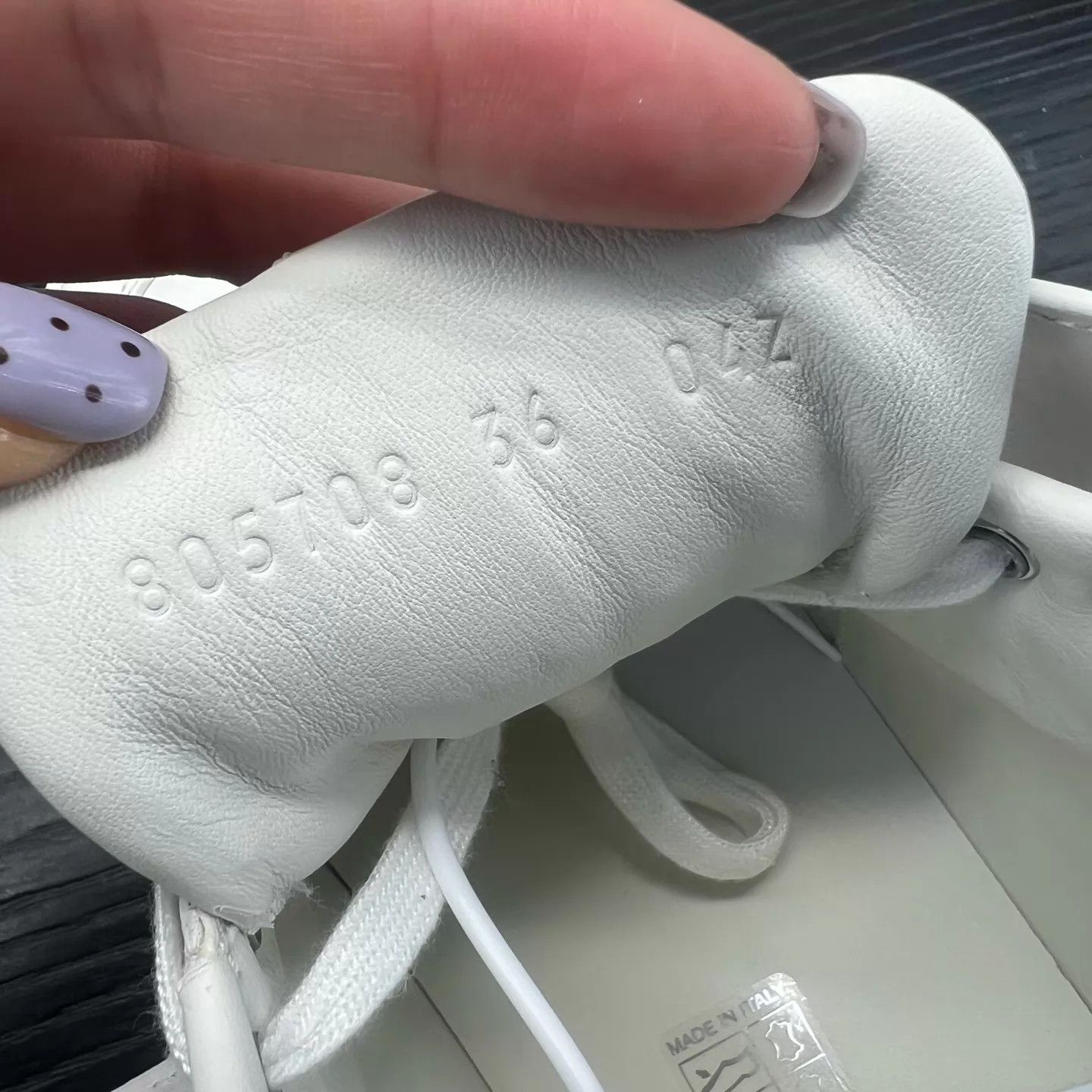 Gucci GUCCI Wave White Leather 36 (Mint) Size US 5.5 / IT 35.5 - 8 Thumbnail