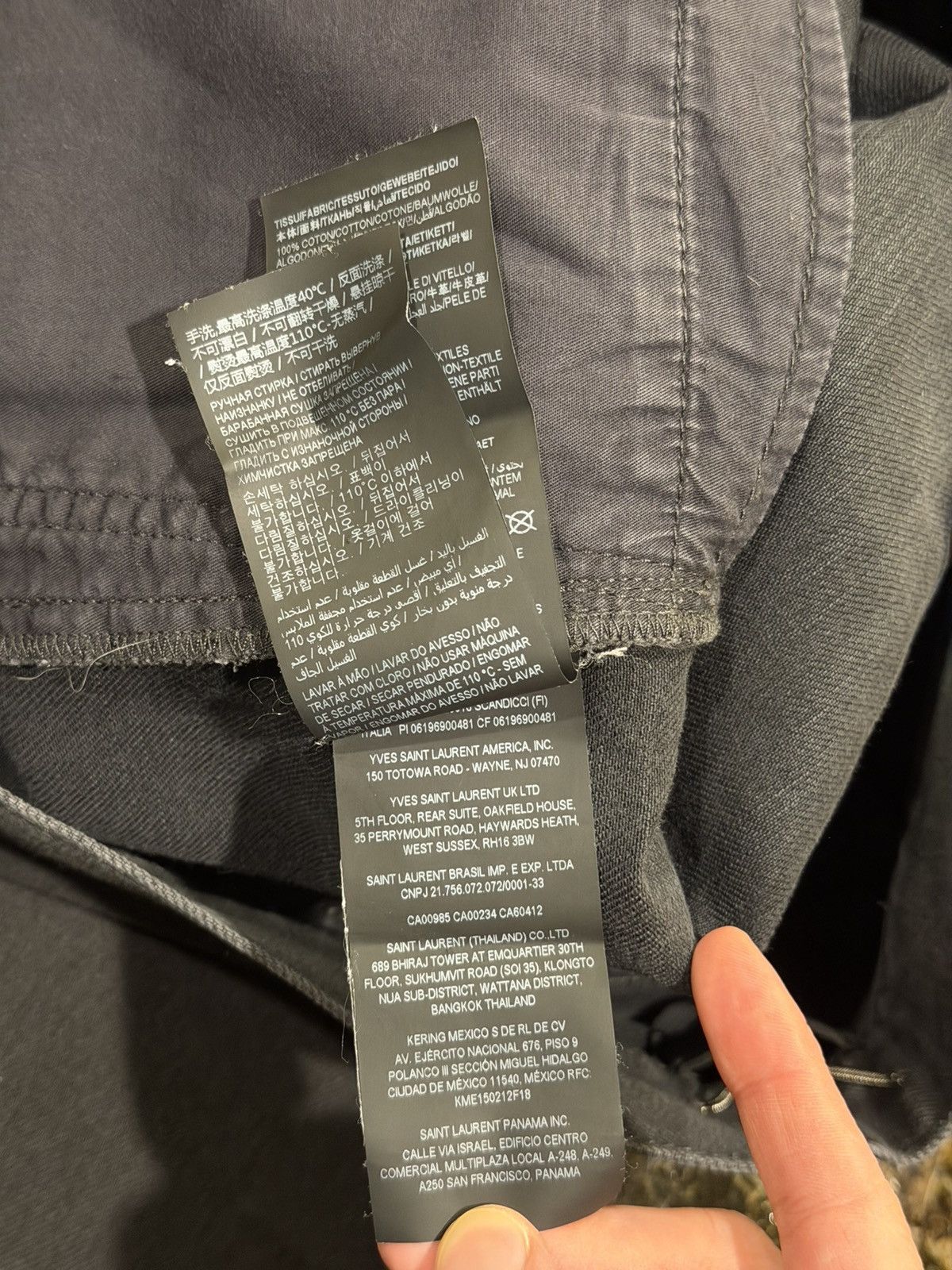 Saint Laurent Paris Saint Laurent x Anthony Vaccarello D38 Black Denim Jean Size US 33 - 13 Thumbnail