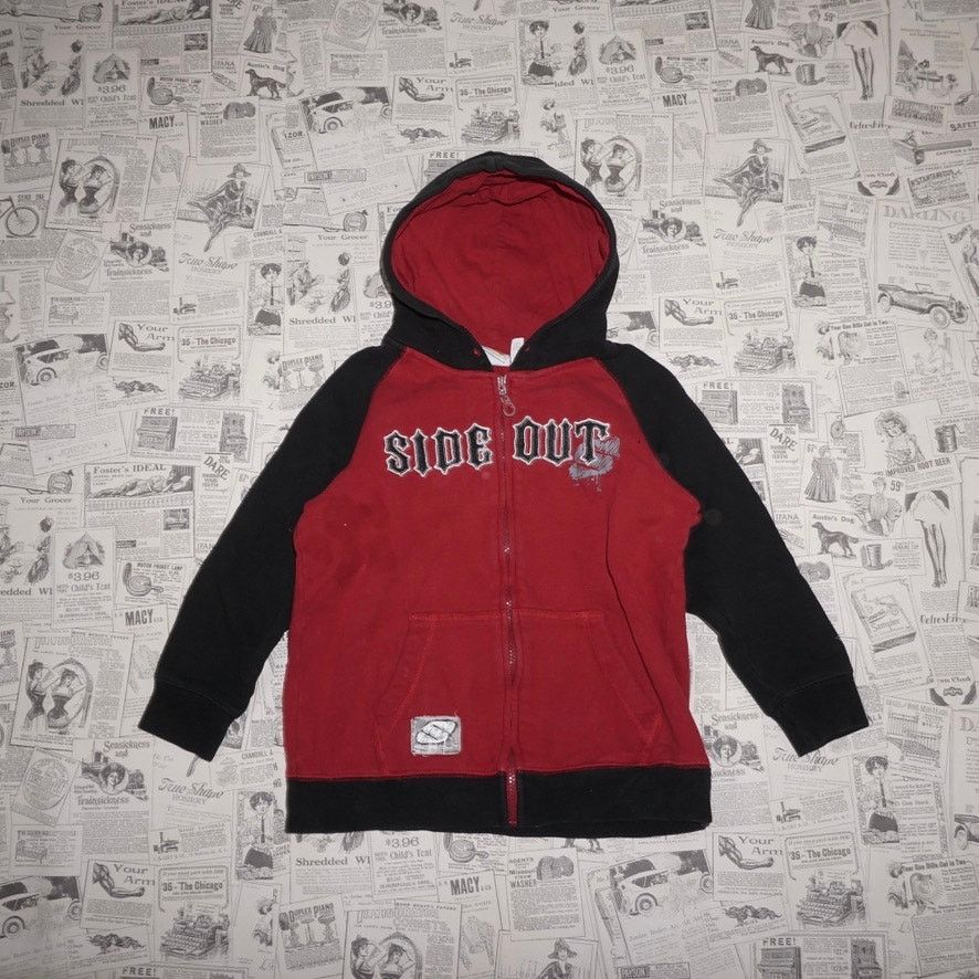 Sideout Medium - Vintage Y2K side out embroider 2000s skate hoodie Size US M / EU 48-50 / 2 - 1 Thumbnail