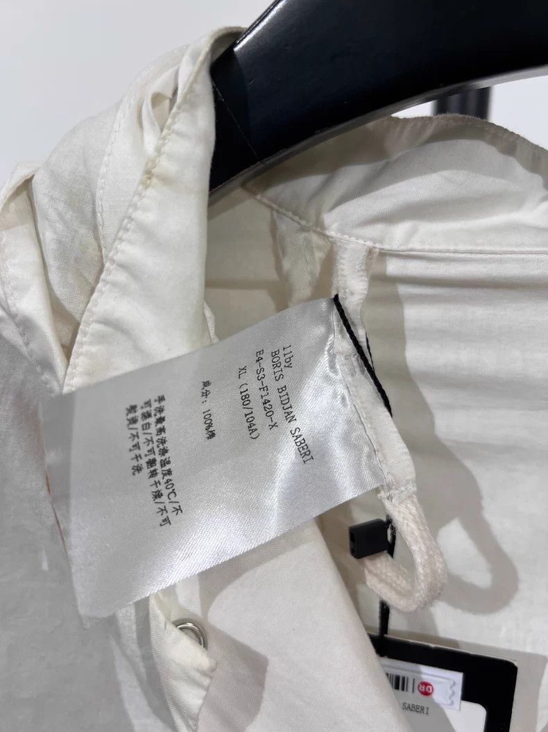 Boris Bidjan Saberi 11by BBS Painted Distressed Mid-Length Hooded Coat, Size US XL / EU 56 / 4 - 4 Thumbnail