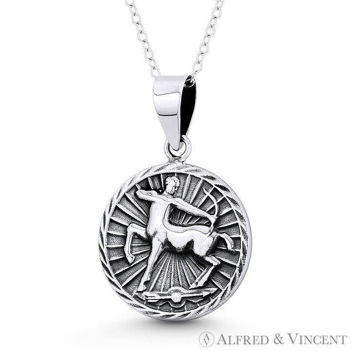Other Sagittarius Zodiac Sign Circle Astrology Charm Pendant Size ONE SIZE - 1 Preview