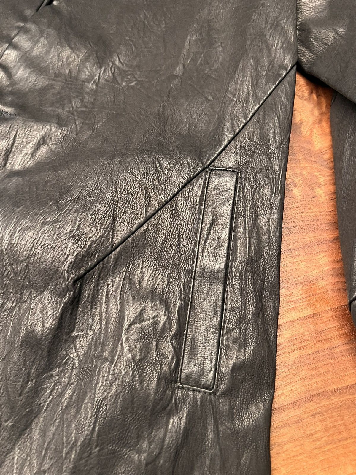 10sei0otto Black leather jacket from 10sei0otto Size US XXL / EU 58 / 5 - 3 Thumbnail
