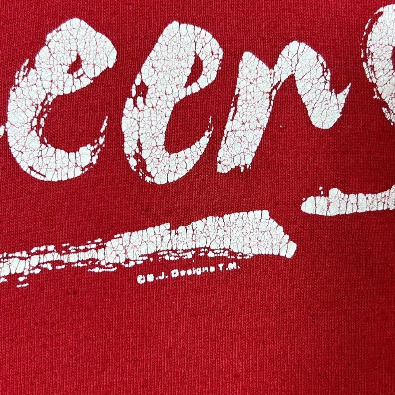 Jerzees VINTAGE Jerzees CHEERS Souvenir Spellout Graphic Red Crewneck Sweatshirt M Mens Size US M / EU 48-50 / 2 - 4 Thumbnail