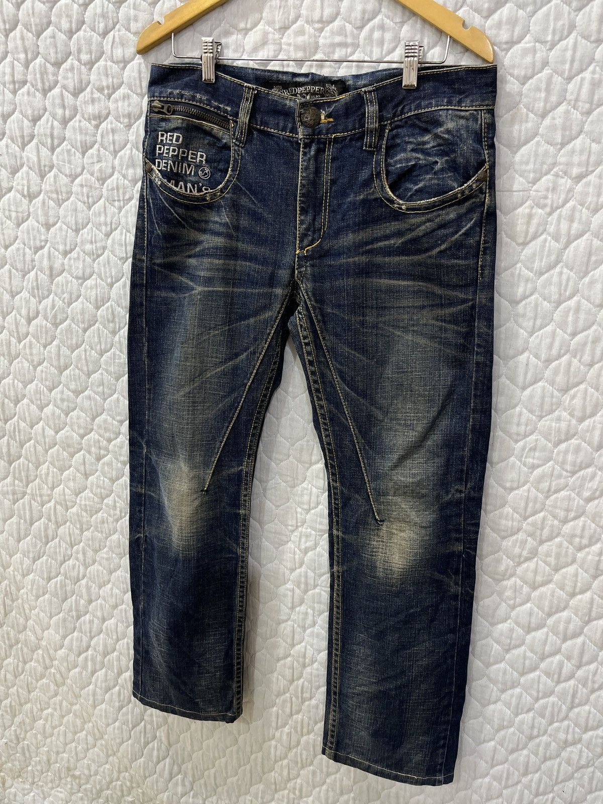 Japanese Brand 🔥🔥🔥ARCHIVE RED PEPPER GOLD LABEL DENIM Size 34" / US 12 / IT 48 - 2 Thumbnail