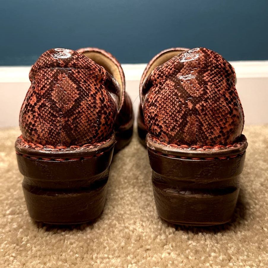 Other B.O.C Faux Leather Snakeskin Print Clogs Shoes Dark Pink 7.5 Size US 7.5 / IT 37.5 - 9 Thumbnail