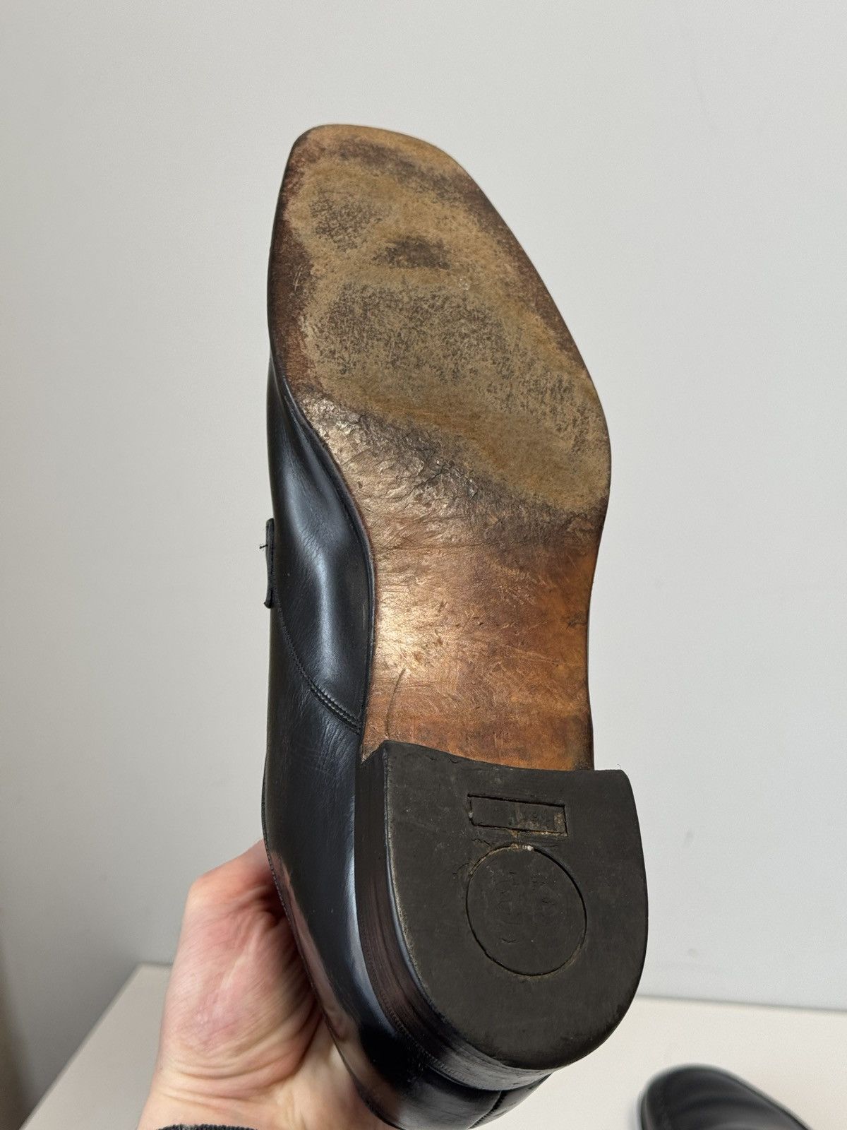 Barker Barker England Black Leather Slip-On Shoes Men UK 11.5 EU 46 Size US 11.5 / EU 44-45 - 9 Thumbnail
