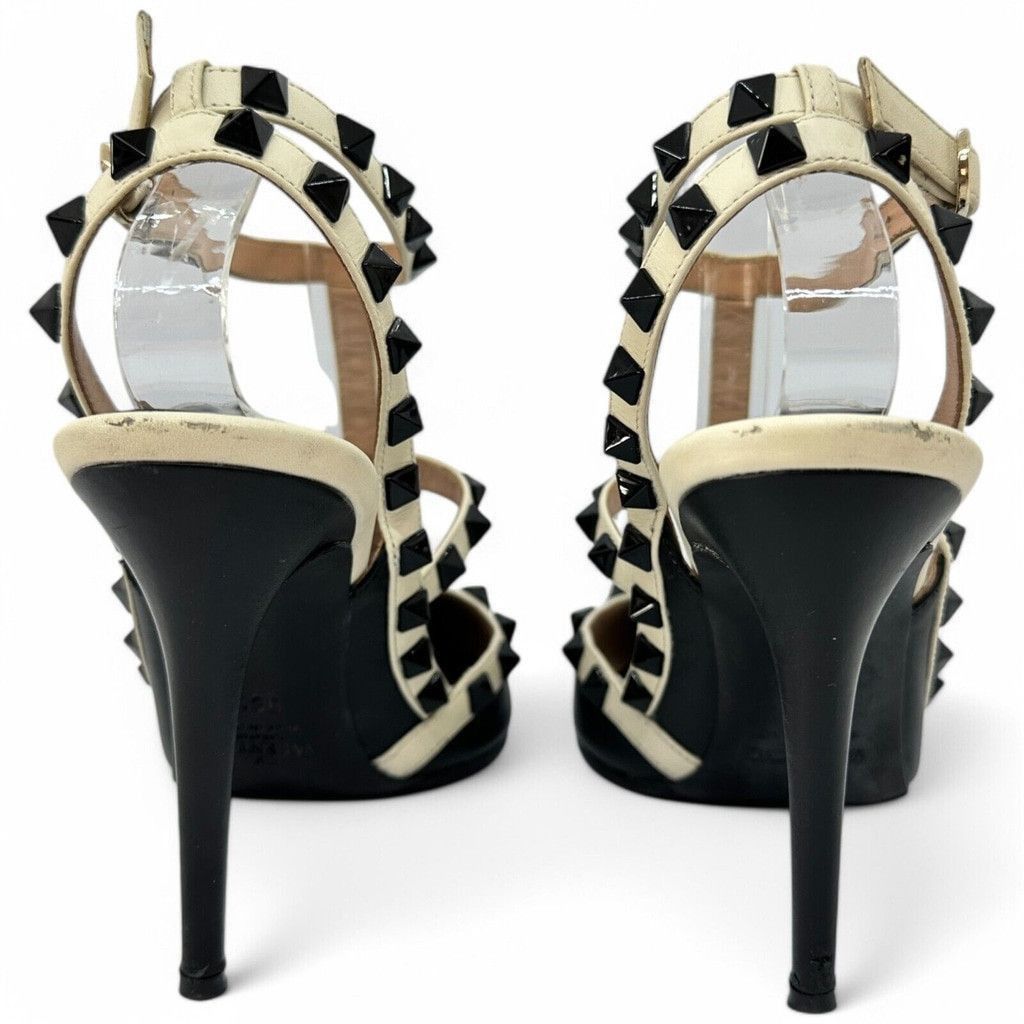 Valentino Valentino Rockstud Ankle Strap 100mm Pumps 36.5 Leather Size US 6.5 / IT 36.5 - 7 Thumbnail