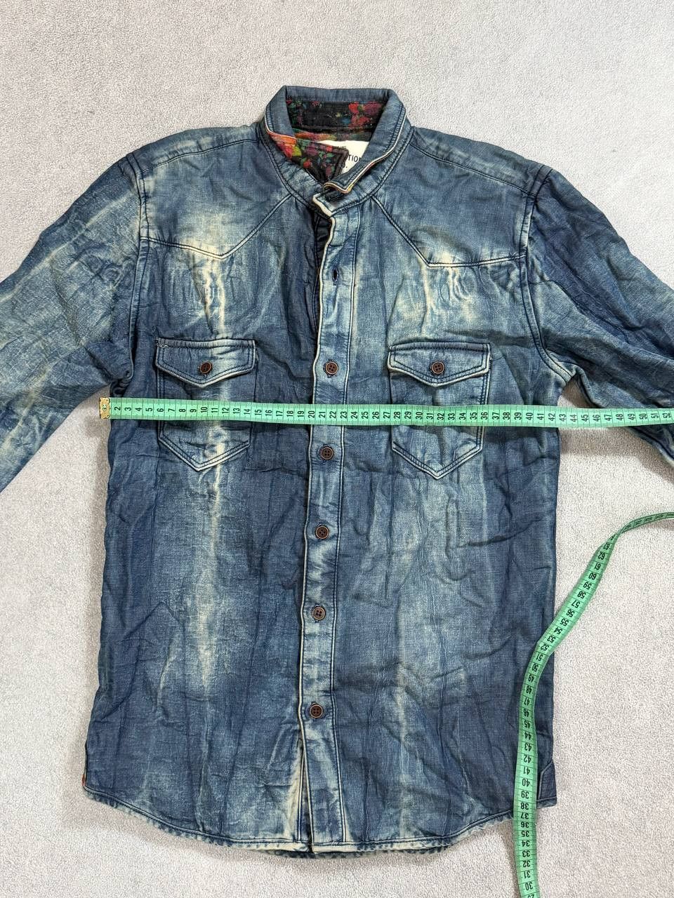 Japanese Brand Denim buttons hype hysteric glamour style denim jacket y2k Size US S / EU 44-46 / 1 - 12 Thumbnail